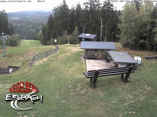 Archived image Webcam Upper station of Erlbach-Kegelberg