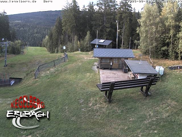 Archived image Webcam Upper station of Erlbach-Kegelberg