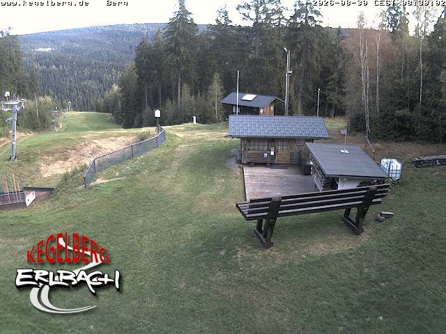 Archived image Webcam Upper station of Erlbach-Kegelberg