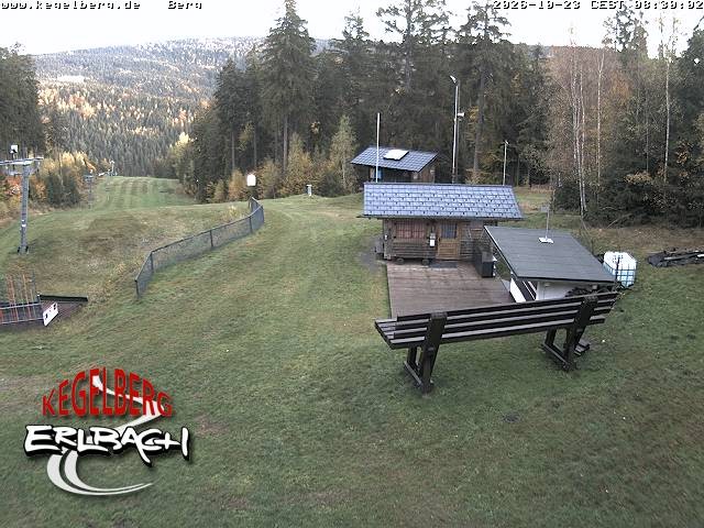 Archived image Webcam Upper station of Erlbach-Kegelberg