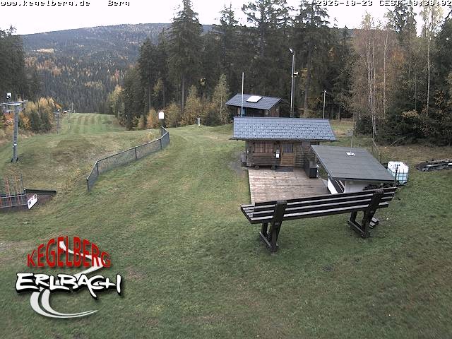 Archived image Webcam Upper station of Erlbach-Kegelberg