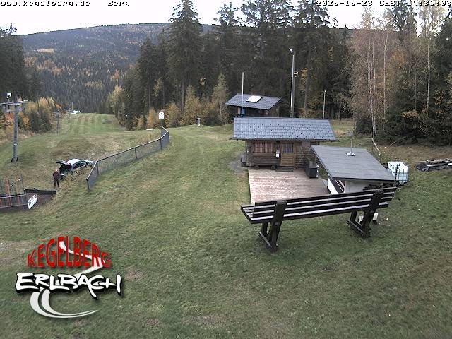 Archived image Webcam Upper station of Erlbach-Kegelberg