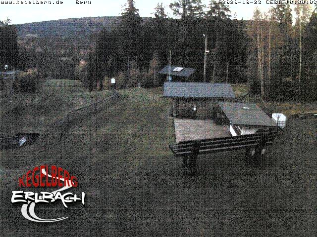 Archived image Webcam Upper station of Erlbach-Kegelberg