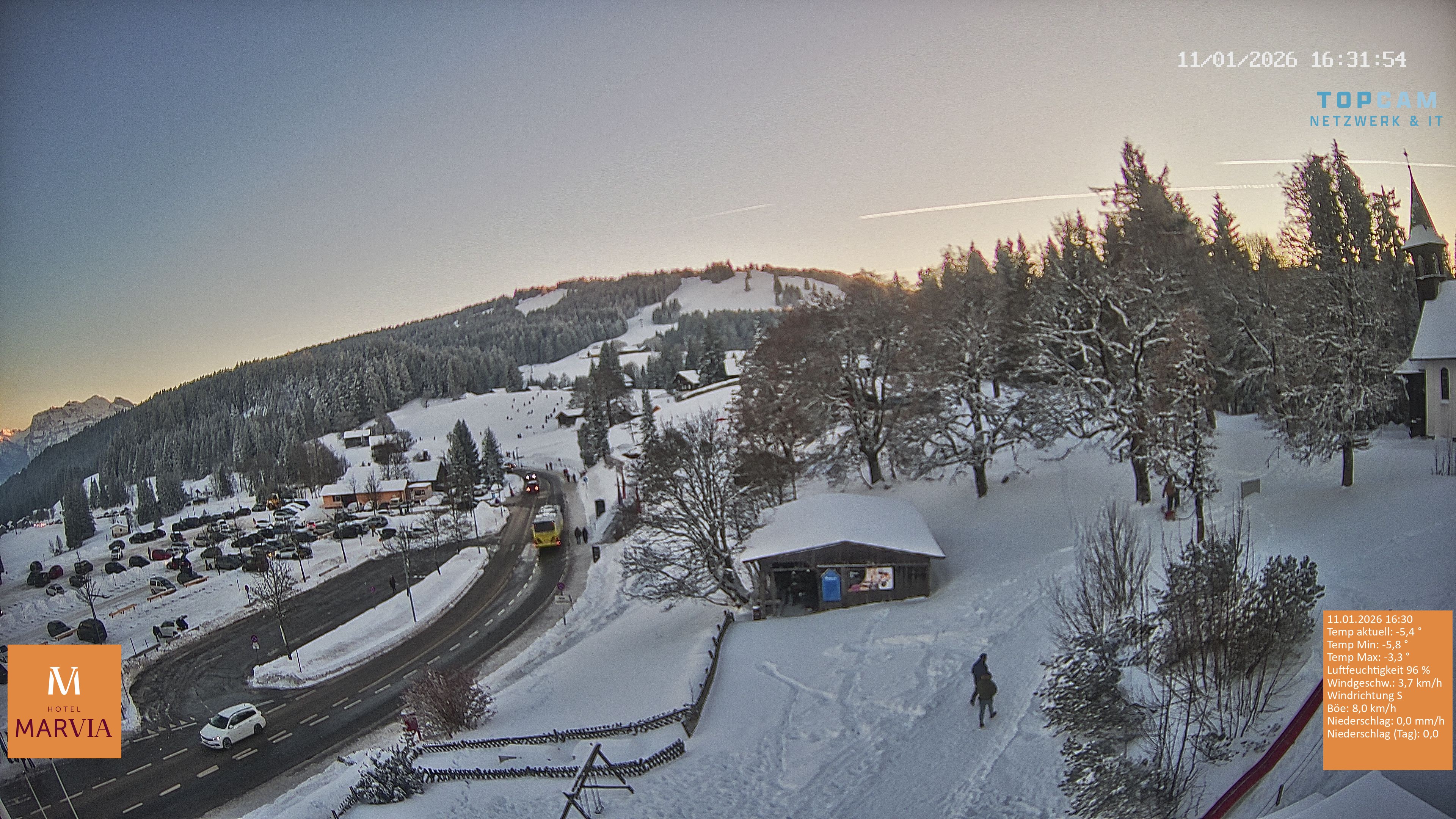 Archiv Foto Webcam Berghof Fetz in Bödele im Bregenzerwald