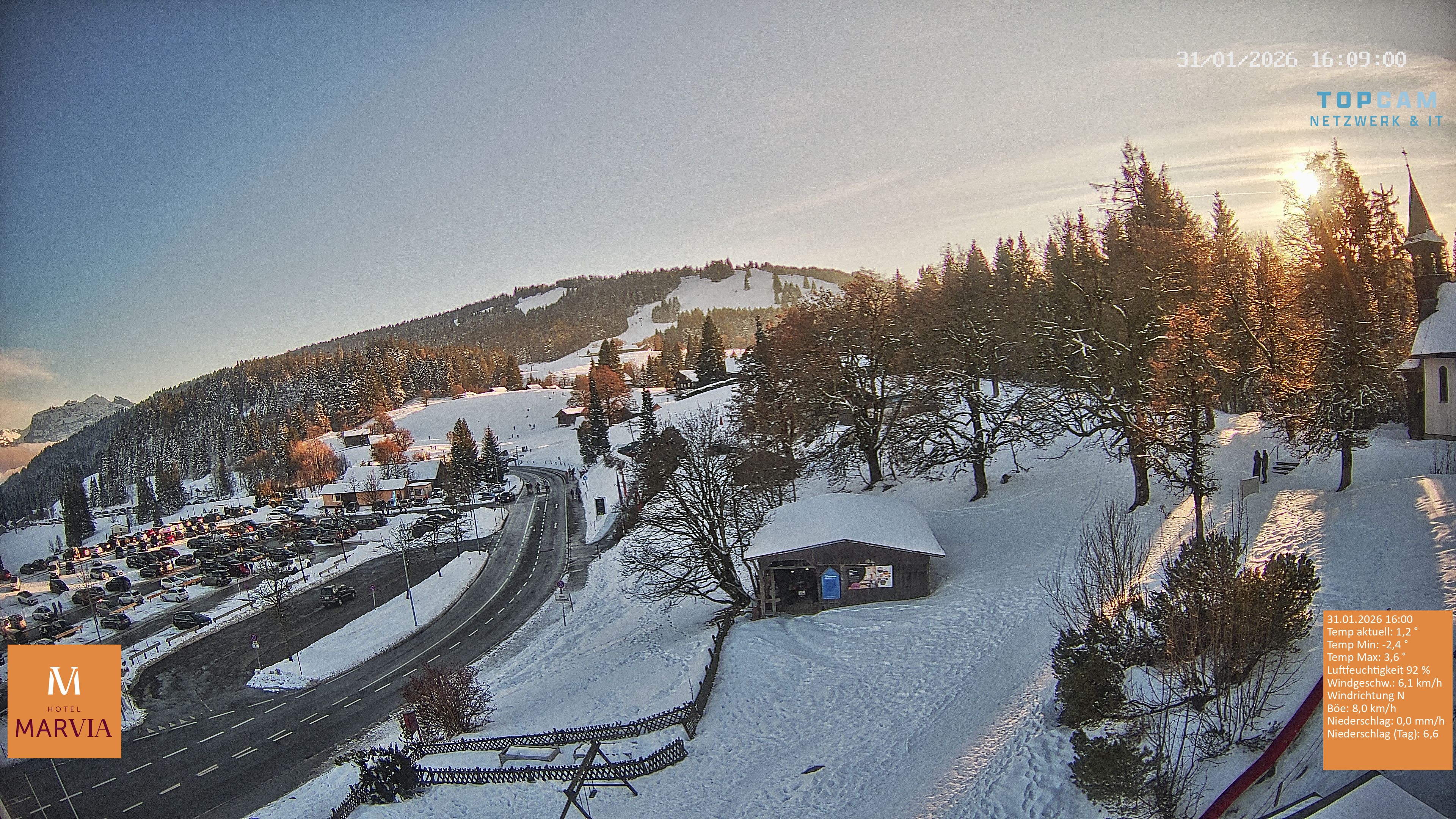 Archiv Foto Webcam Berghof Fetz in Bödele im Bregenzerwald
