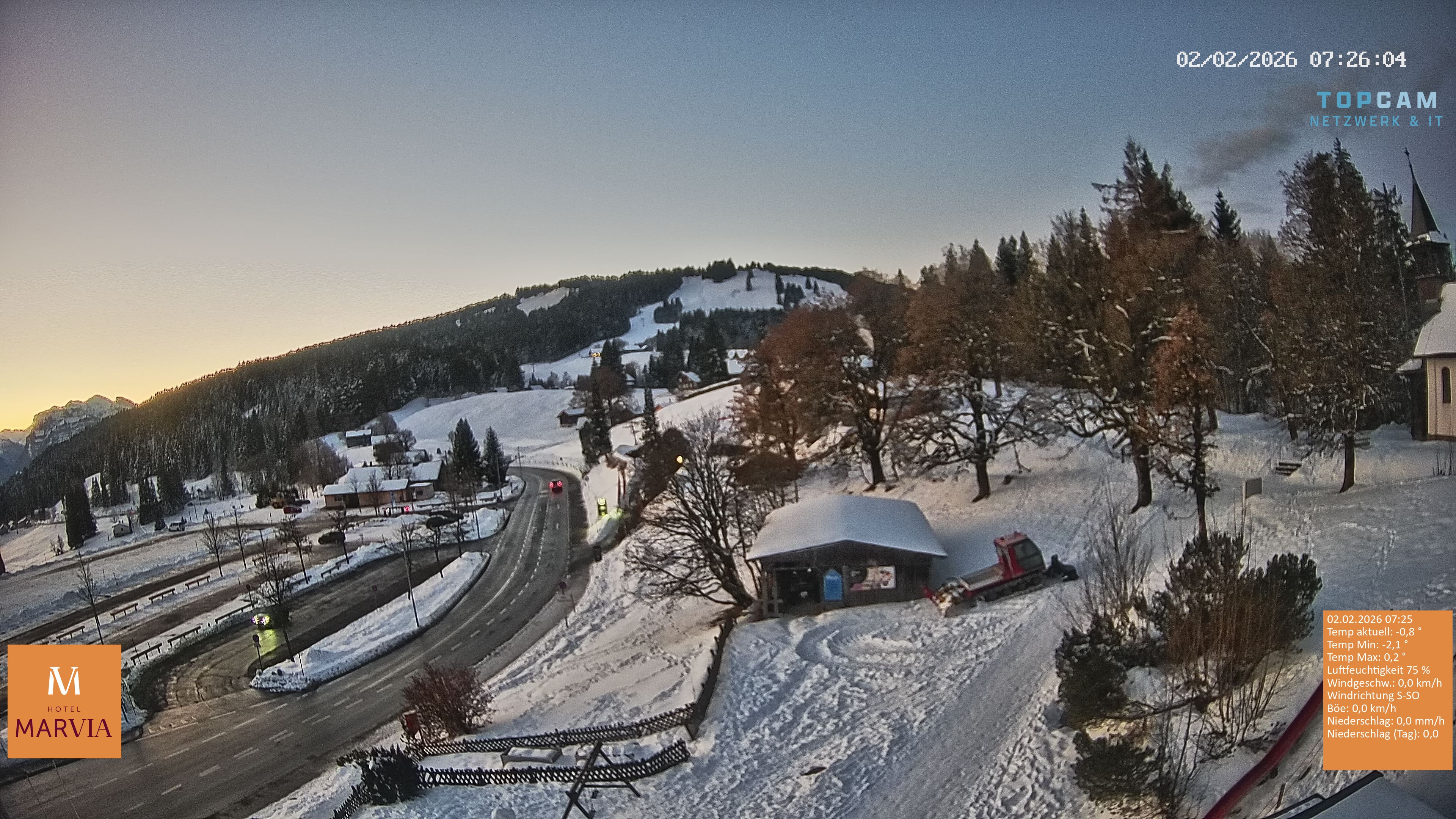 Archiv Foto Webcam Berghof Fetz in Bödele im Bregenzerwald