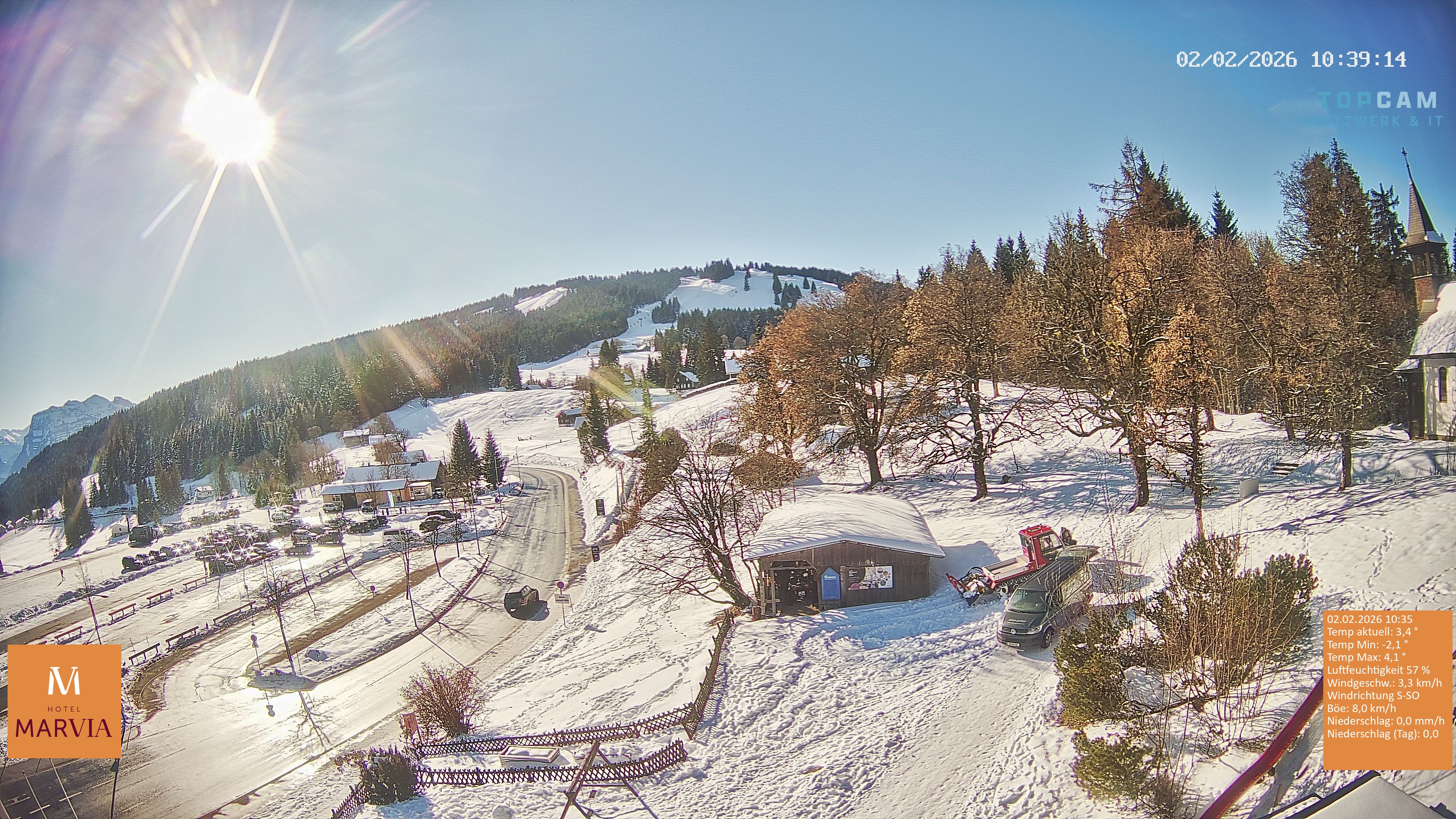 Archiv Foto Webcam Berghof Fetz in Bödele im Bregenzerwald
