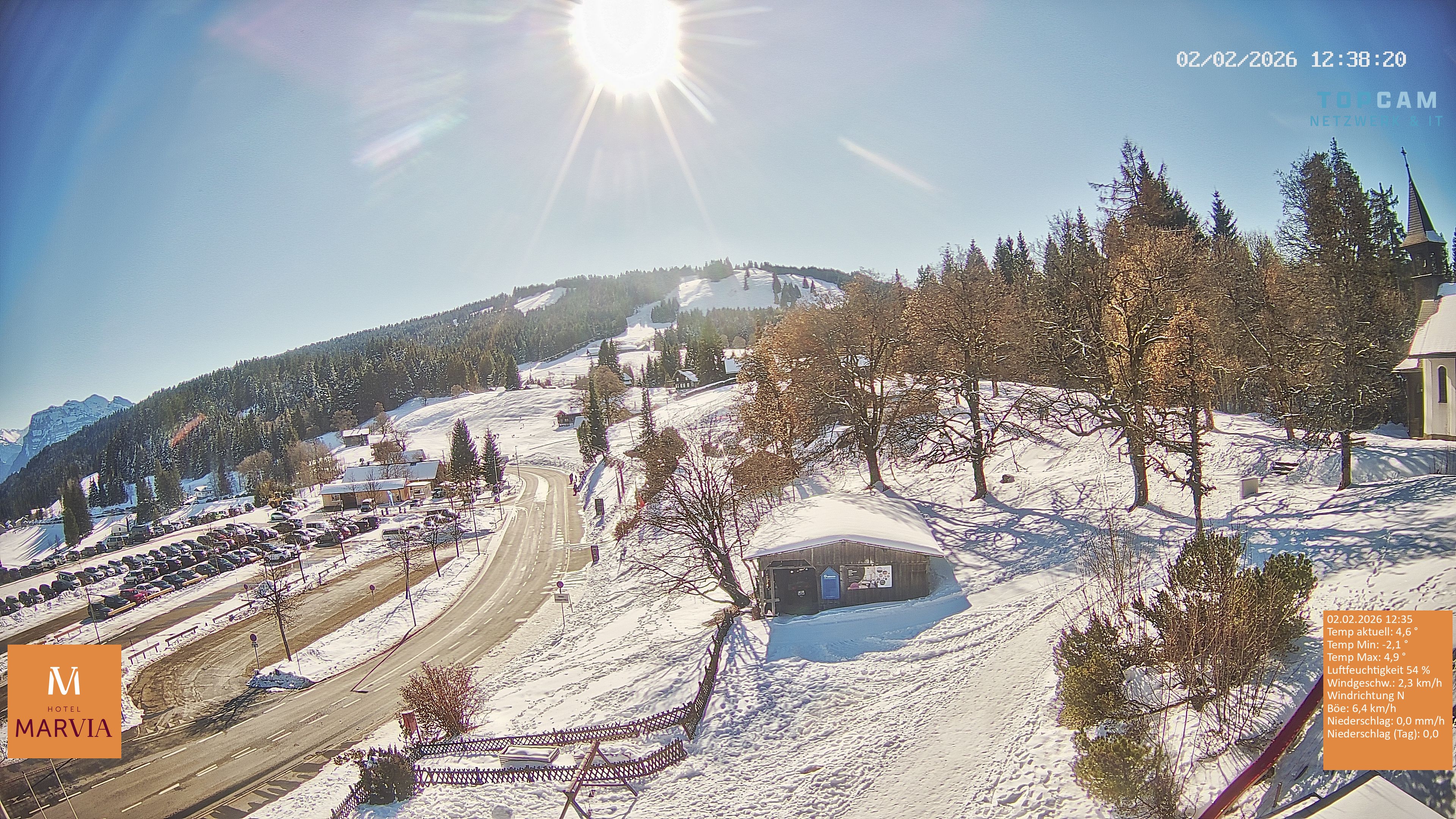 Archiv Foto Webcam Berghof Fetz in Bödele im Bregenzerwald