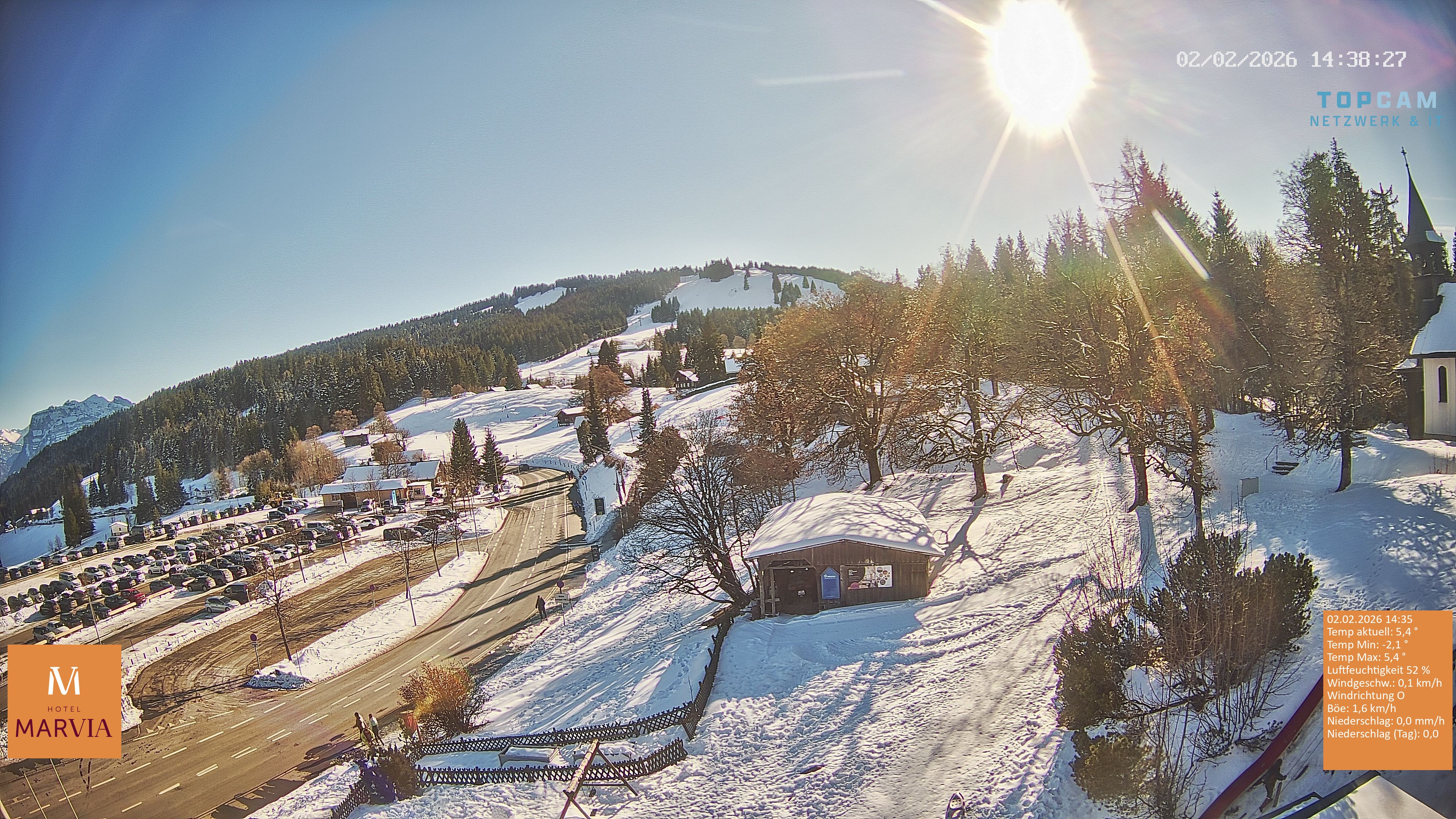 Archiv Foto Webcam Berghof Fetz in Bödele im Bregenzerwald