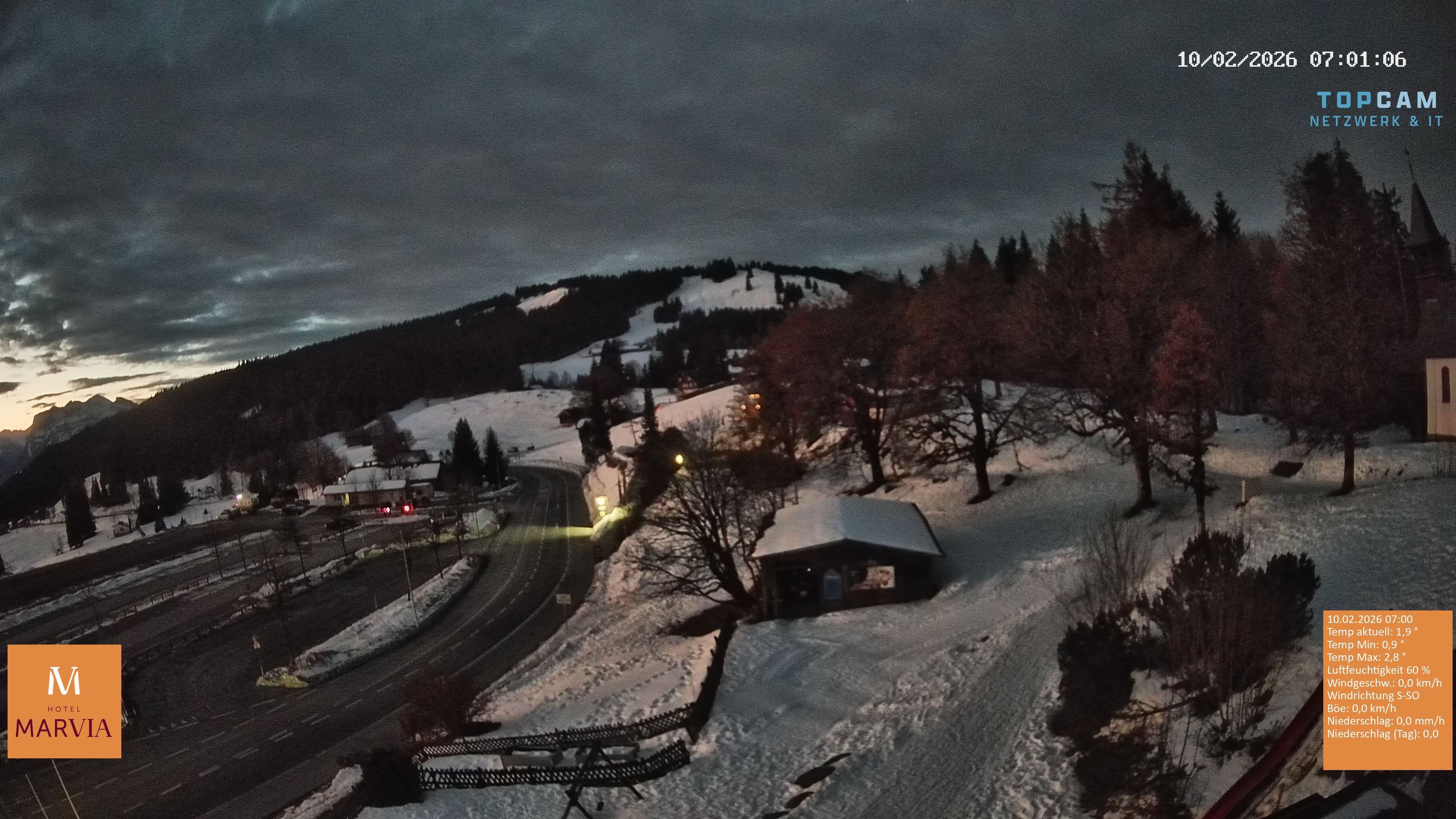 Archiv Foto Webcam Berghof Fetz in Bödele im Bregenzerwald