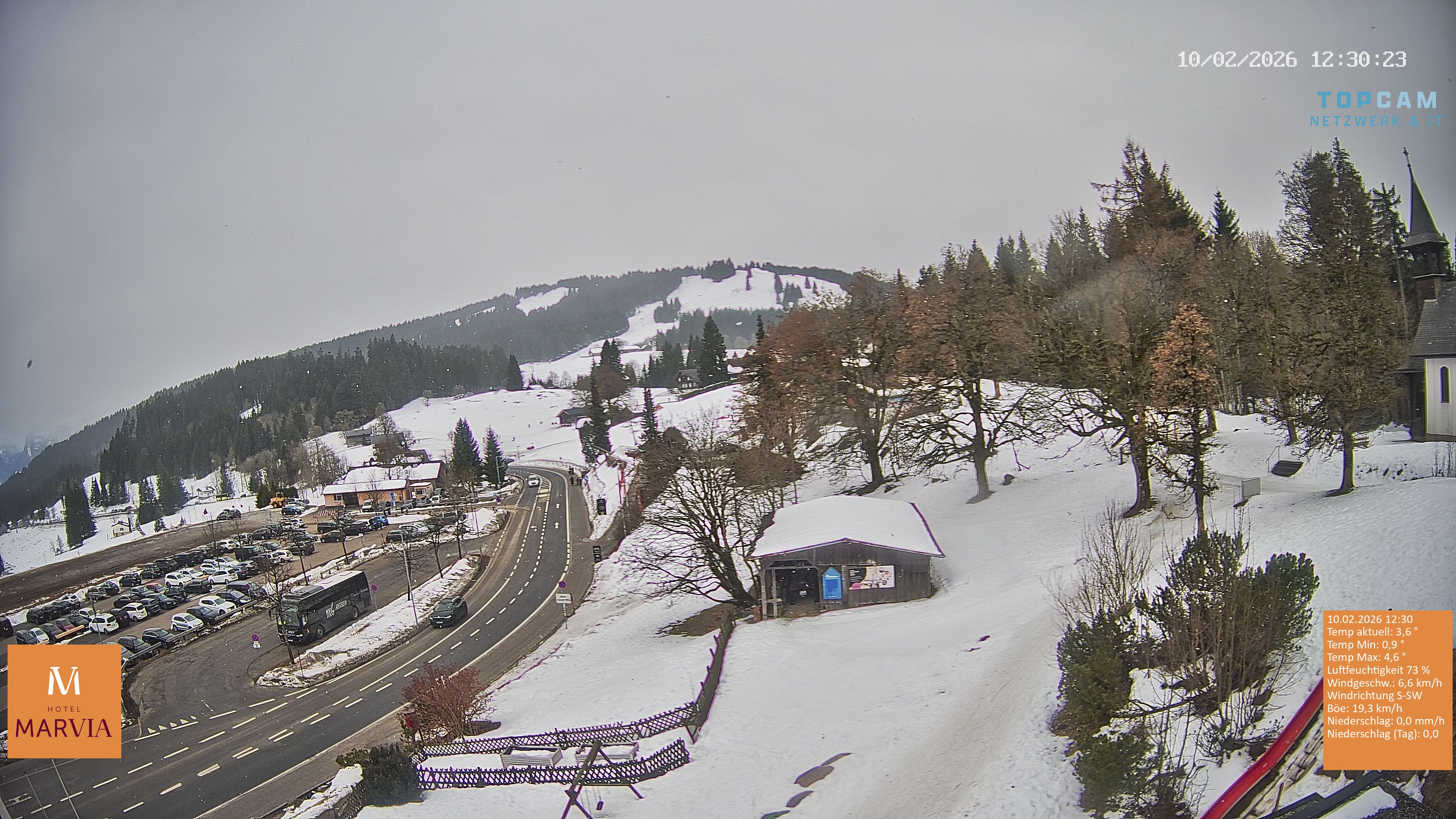 Archiv Foto Webcam Berghof Fetz in Bödele im Bregenzerwald