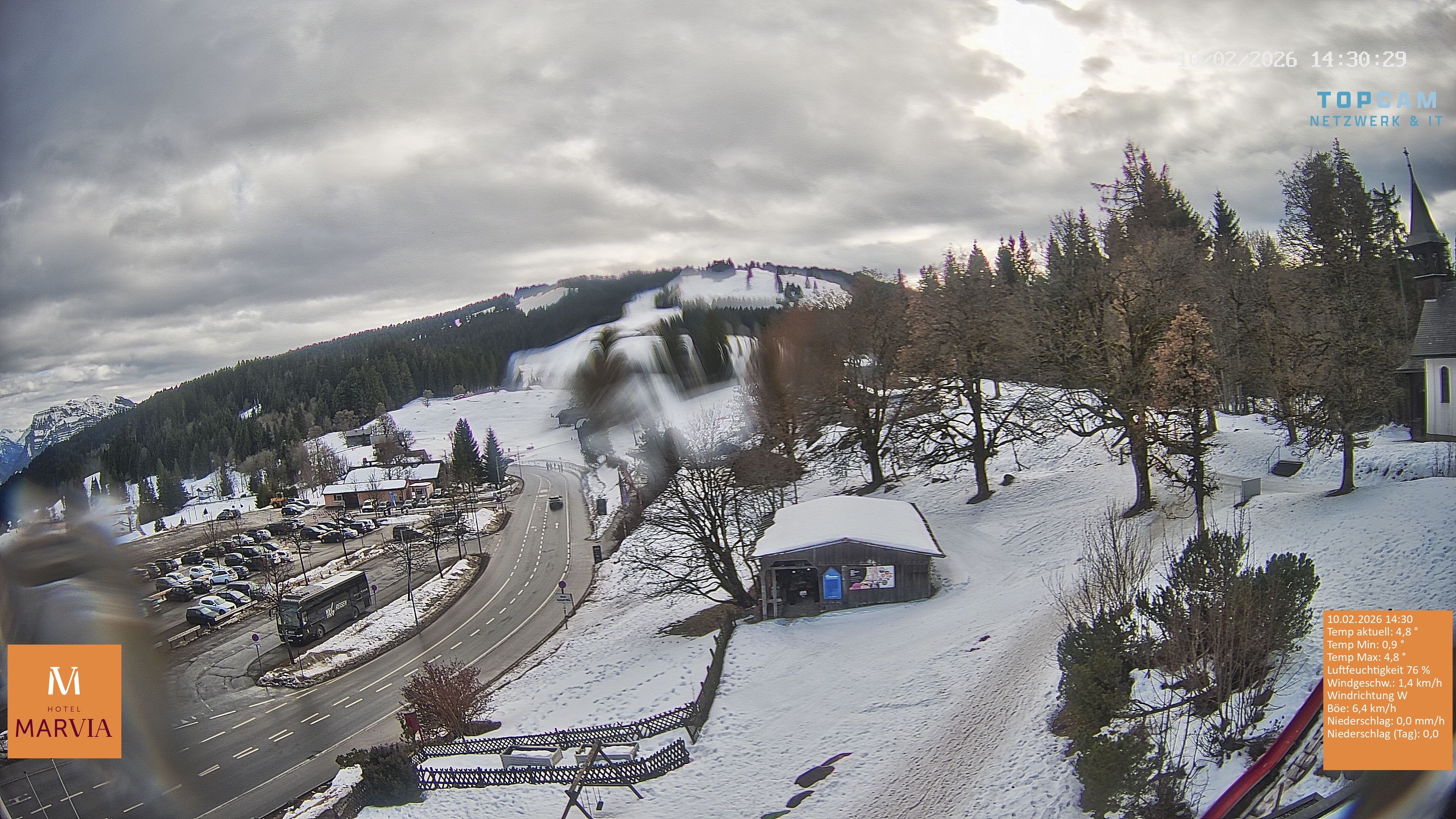 Archiv Foto Webcam Berghof Fetz in Bödele im Bregenzerwald