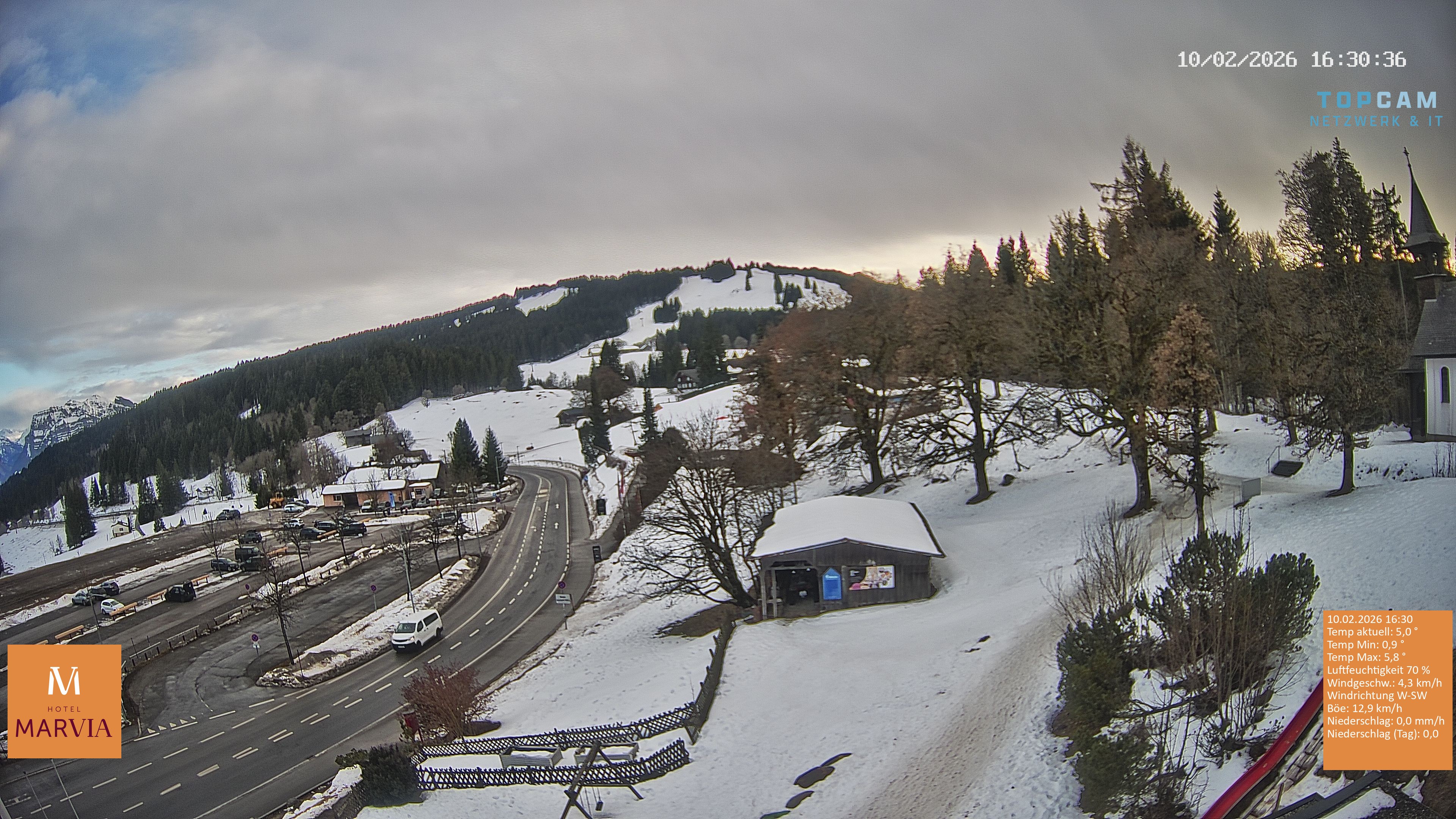 Archiv Foto Webcam Berghof Fetz in Bödele im Bregenzerwald