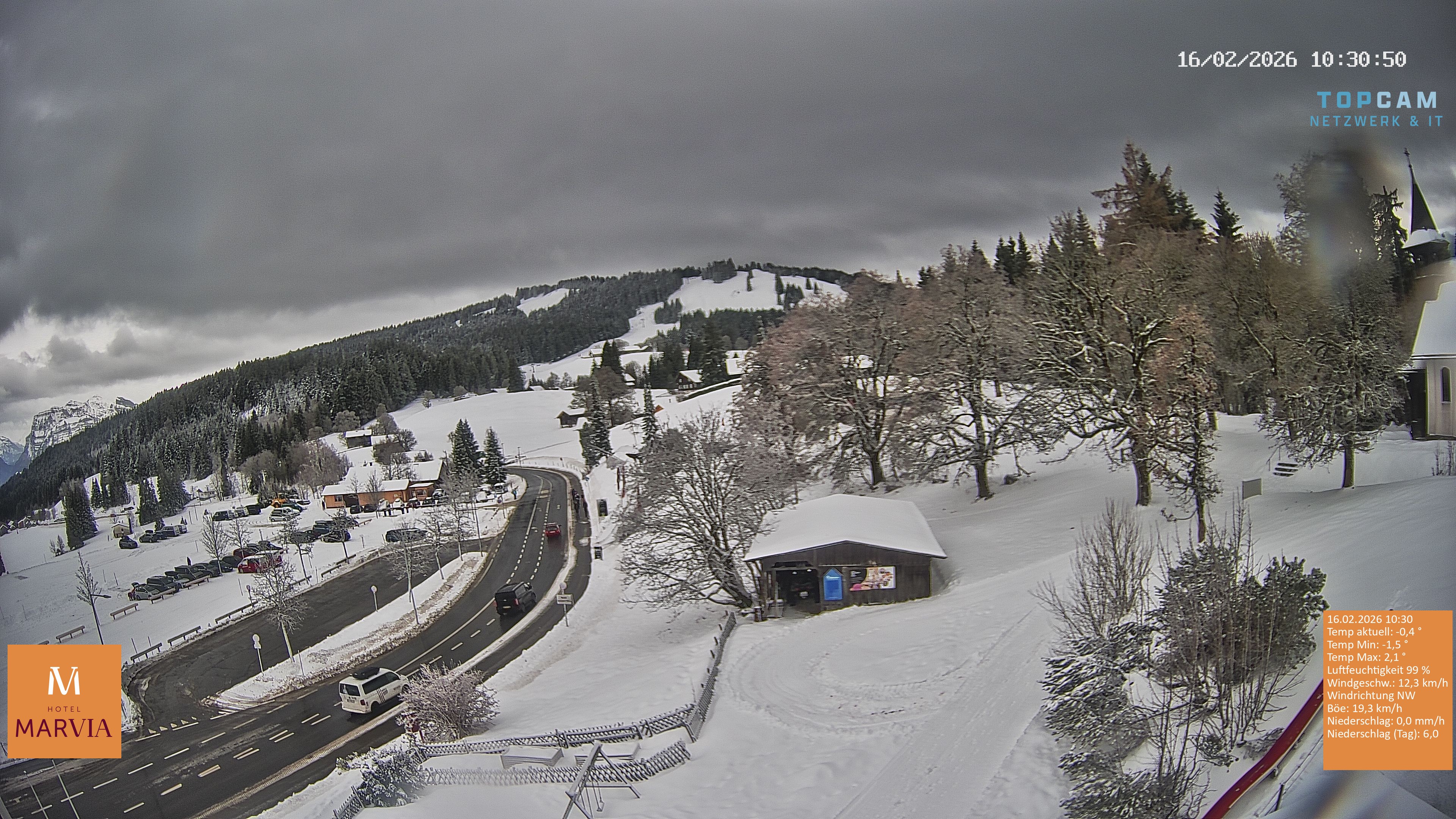 Archiv Foto Webcam Berghof Fetz in Bödele im Bregenzerwald