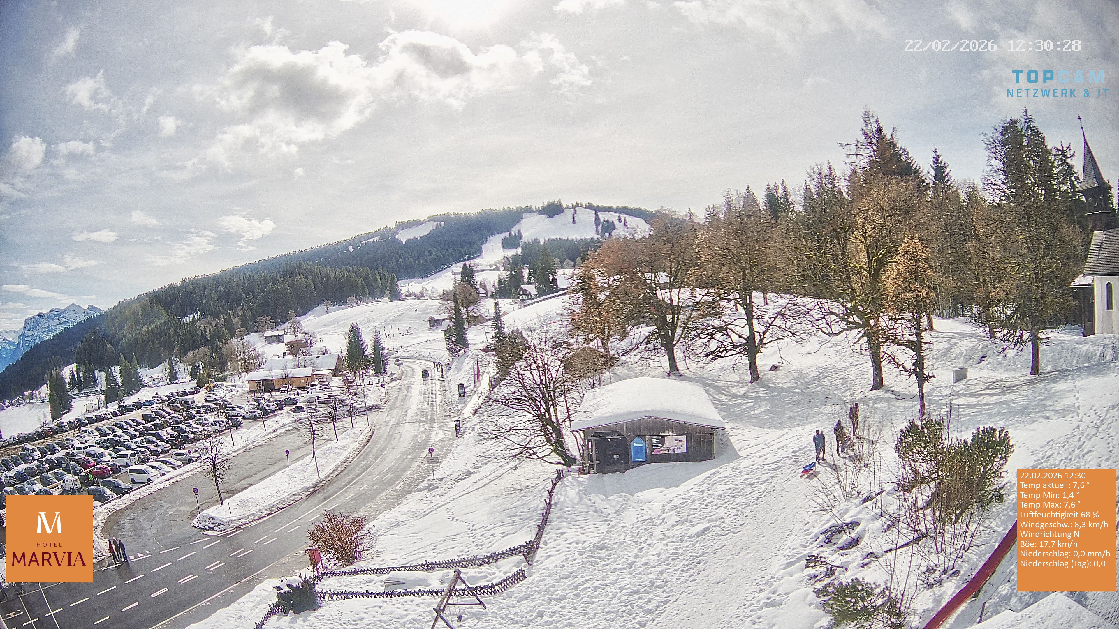 Archiv Foto Webcam Berghof Fetz in Bödele im Bregenzerwald