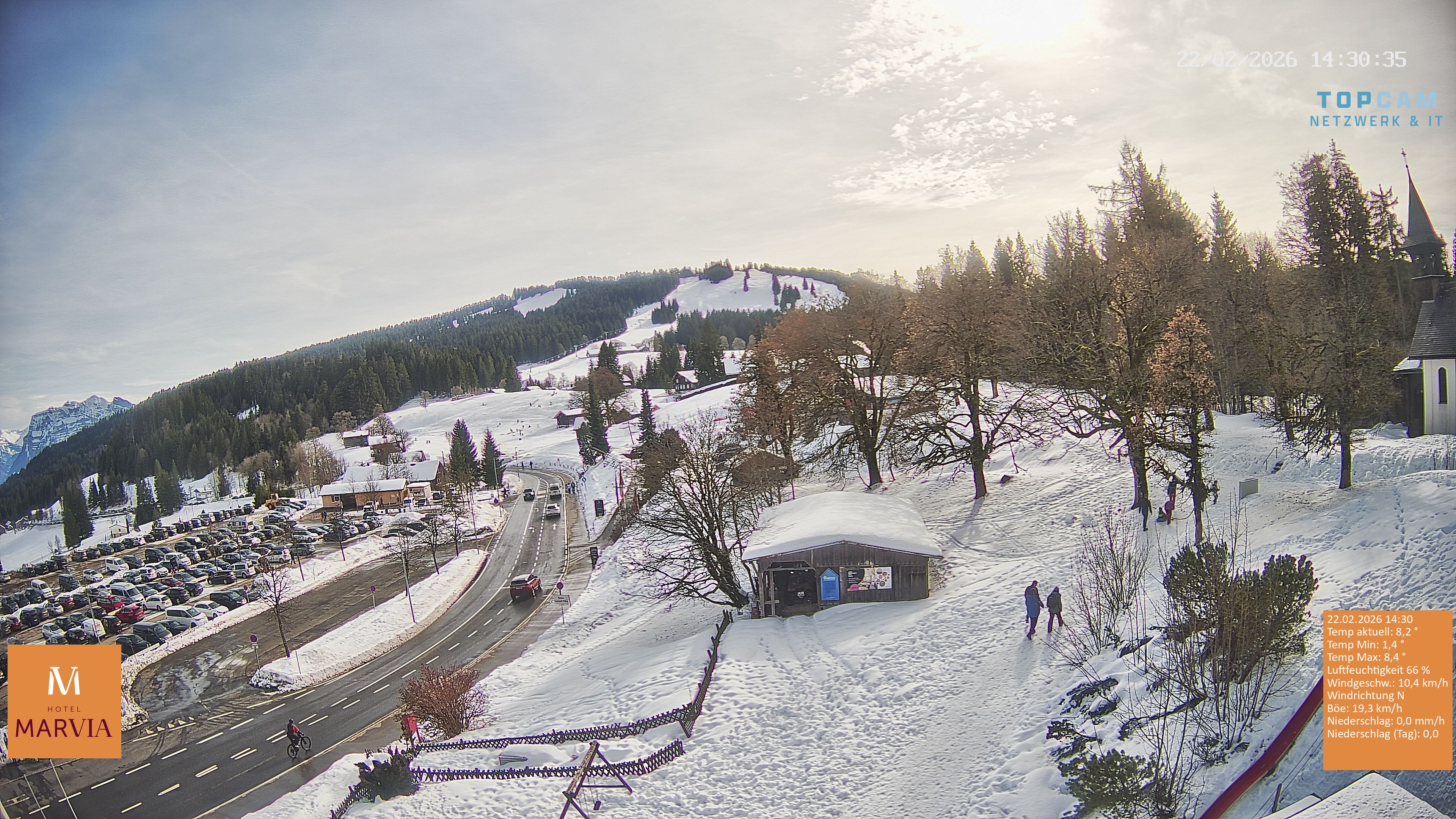 Archiv Foto Webcam Berghof Fetz in Bödele im Bregenzerwald