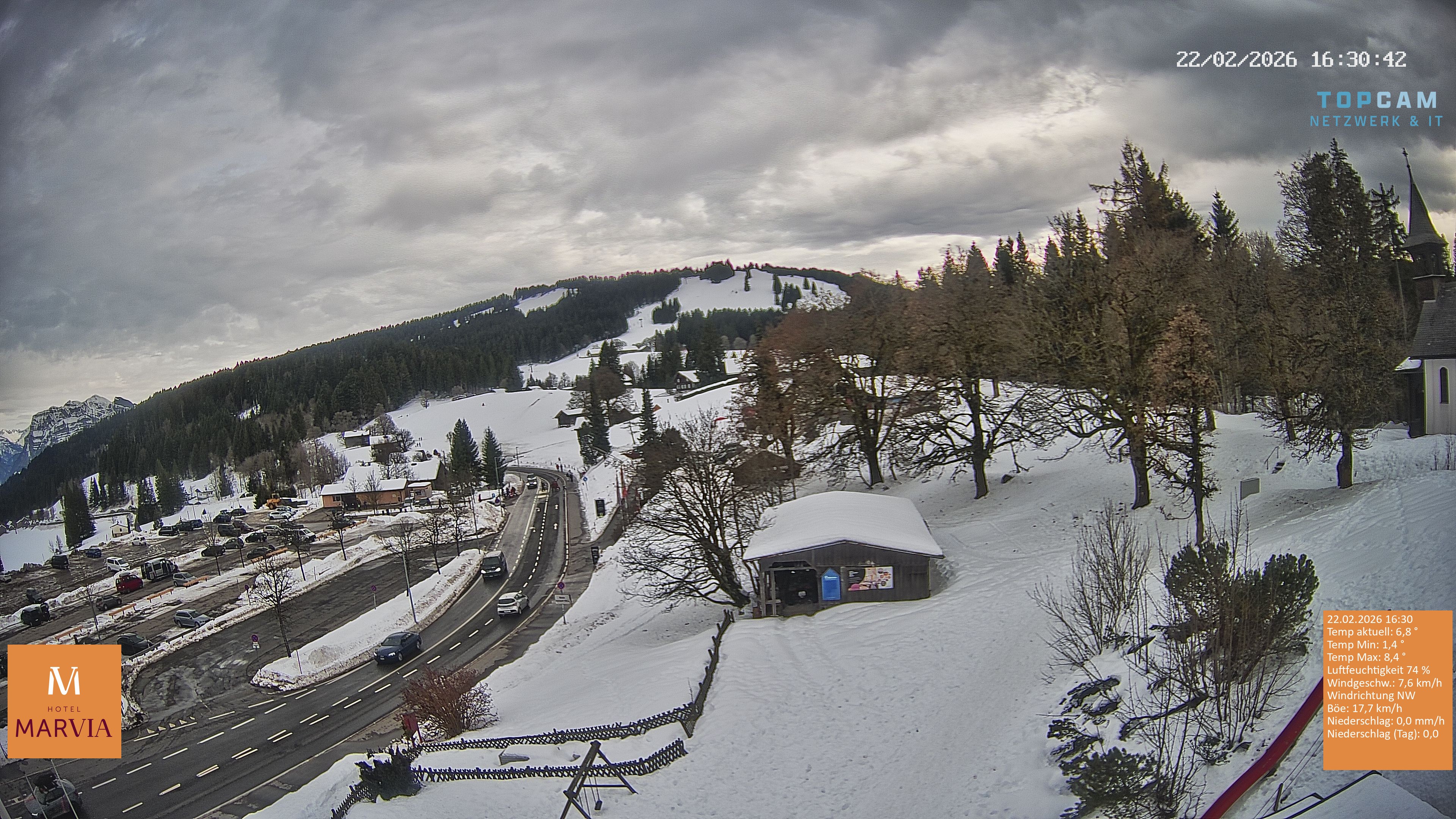 Archiv Foto Webcam Berghof Fetz in Bödele im Bregenzerwald