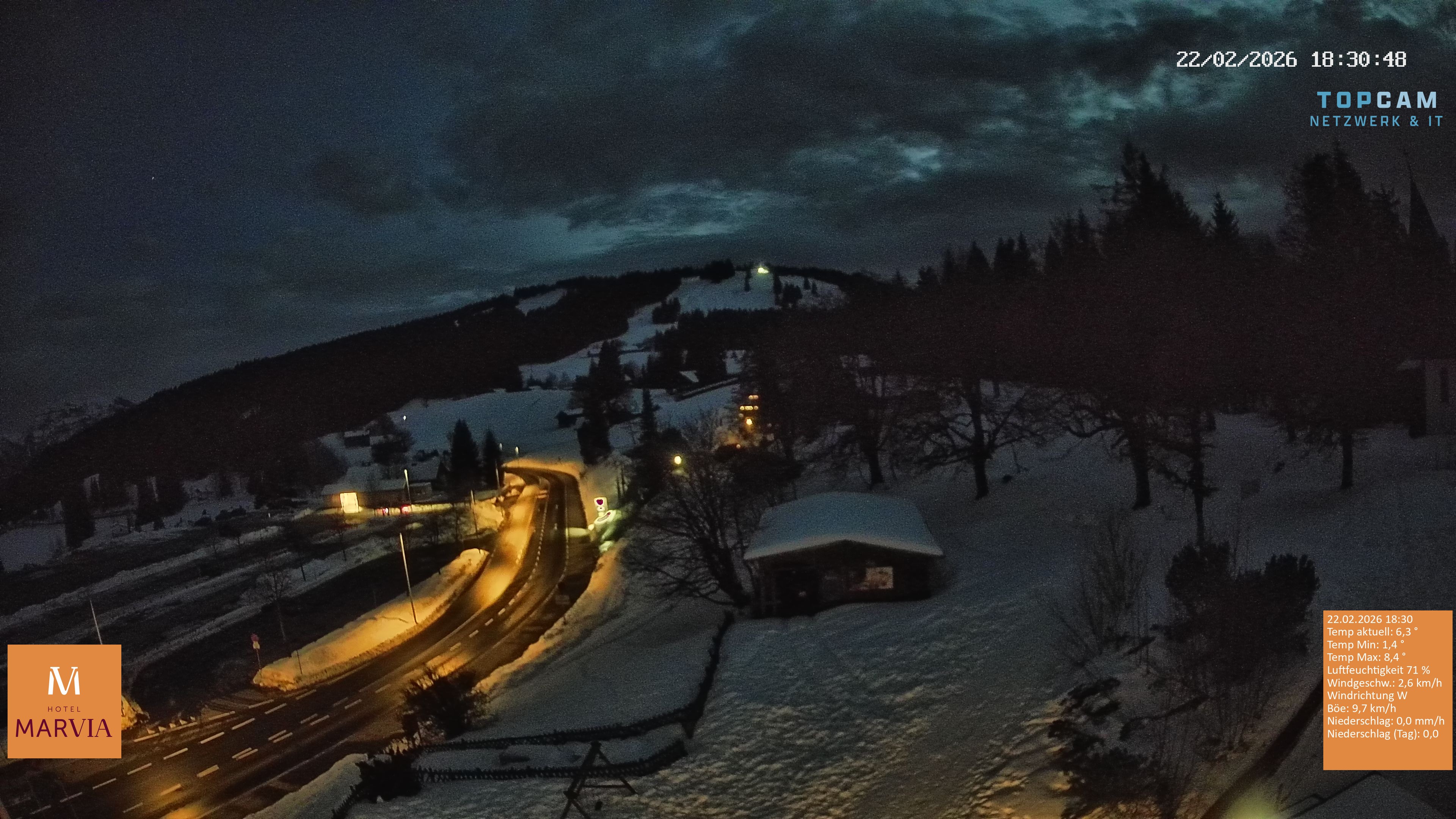 Archiv Foto Webcam Berghof Fetz in Bödele im Bregenzerwald