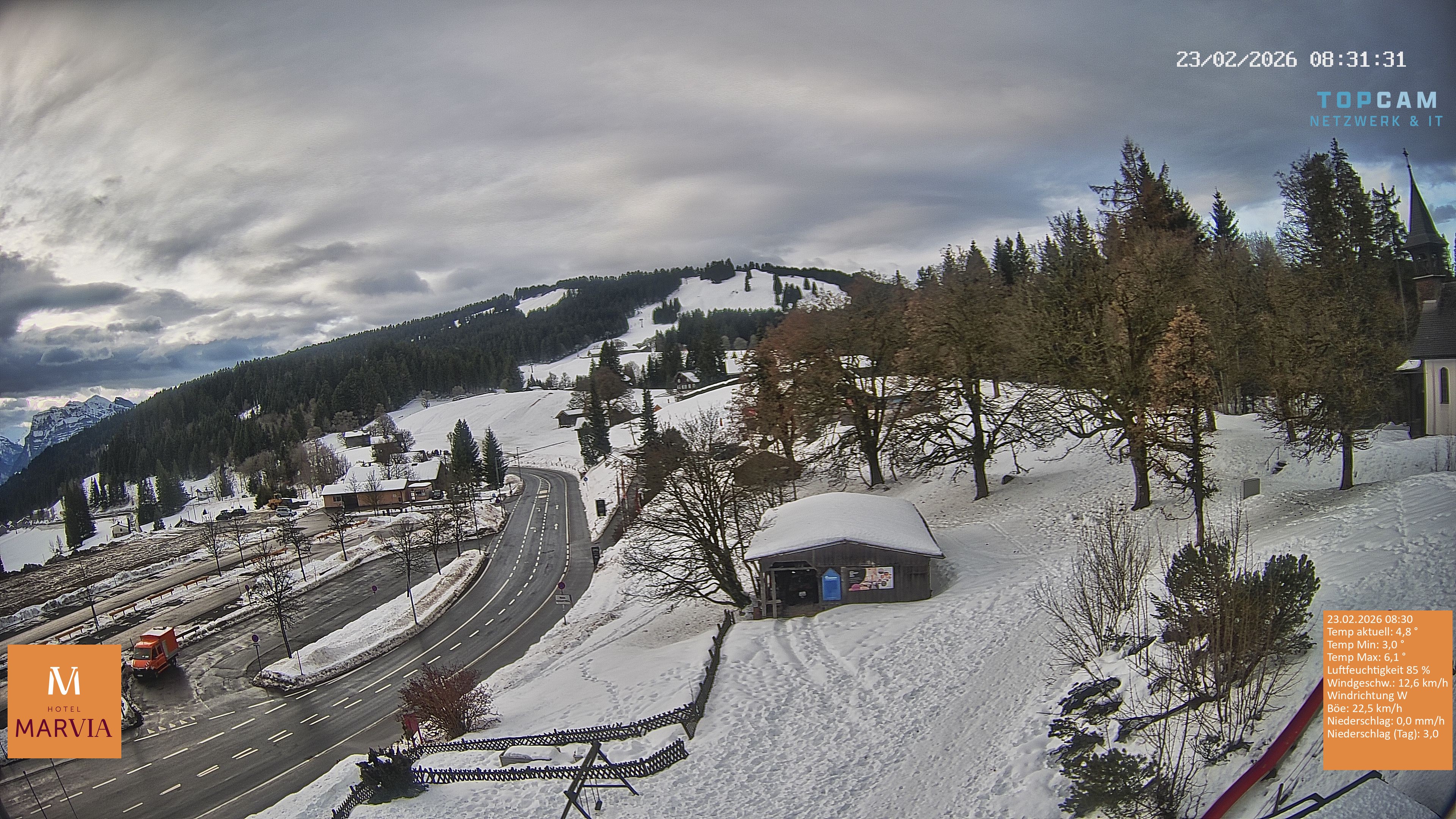 Archiv Foto Webcam Berghof Fetz in Bödele im Bregenzerwald