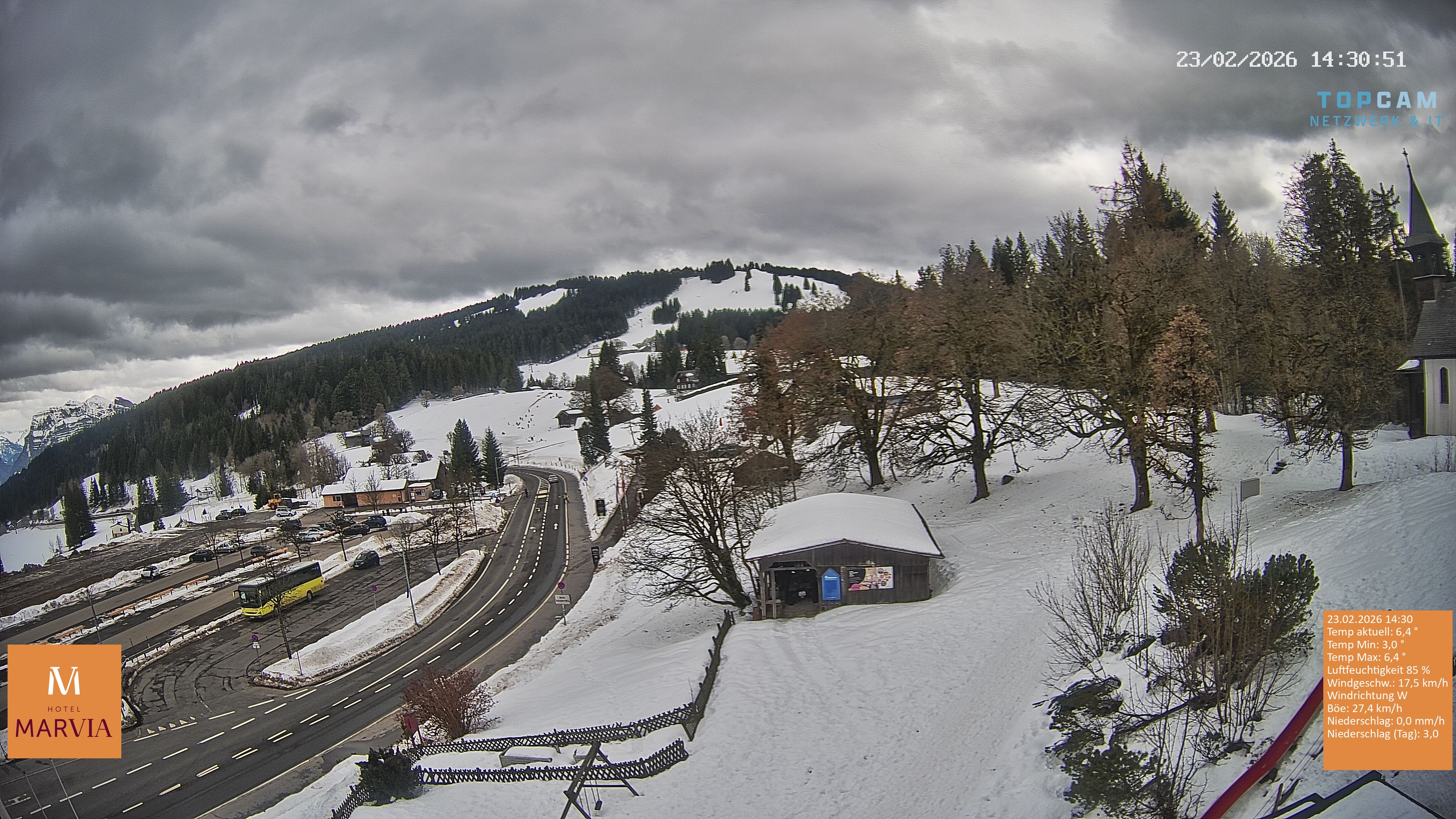 Archiv Foto Webcam Berghof Fetz in Bödele im Bregenzerwald