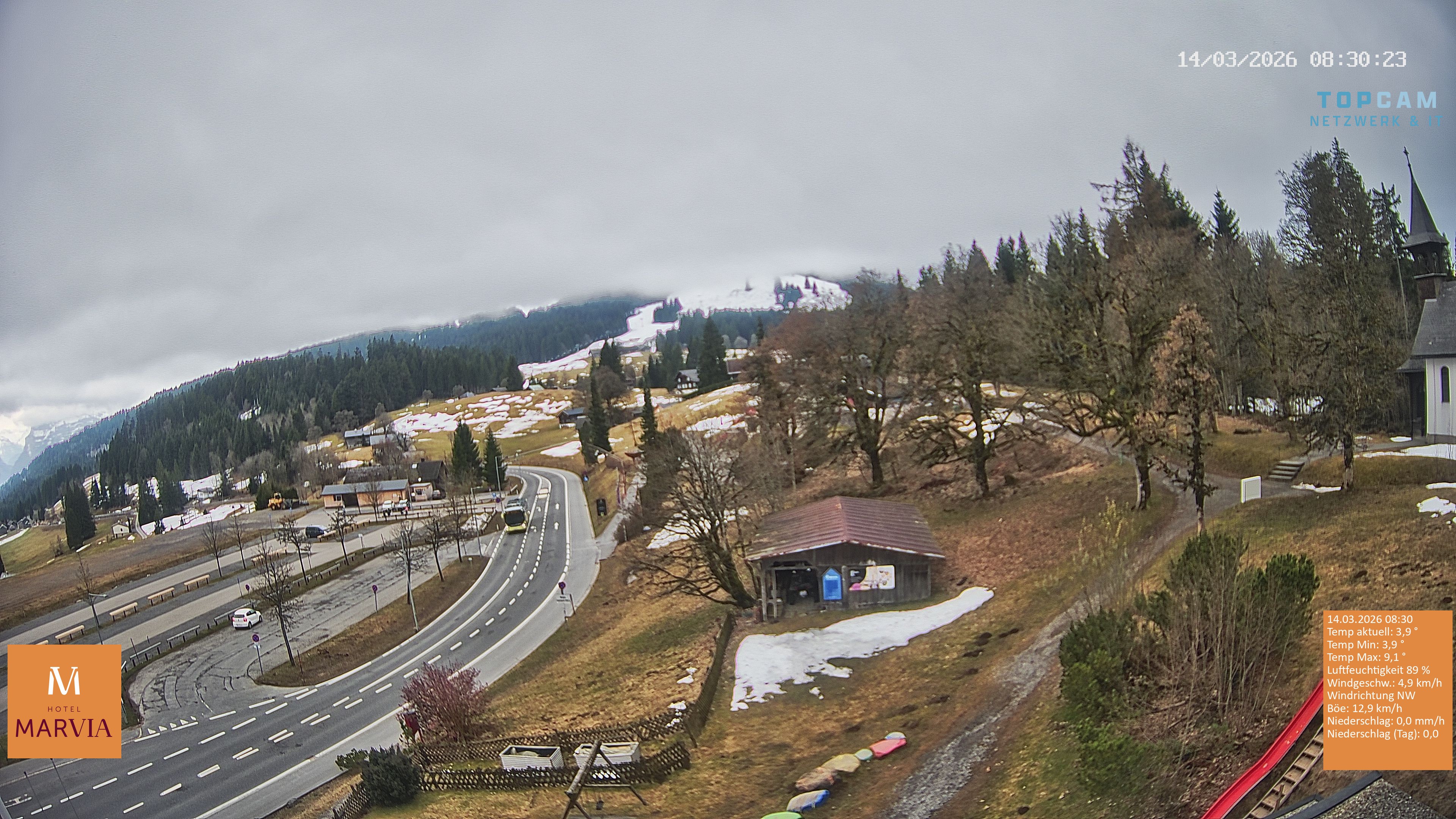 Archiv Foto Webcam Berghof Fetz in Bödele im Bregenzerwald