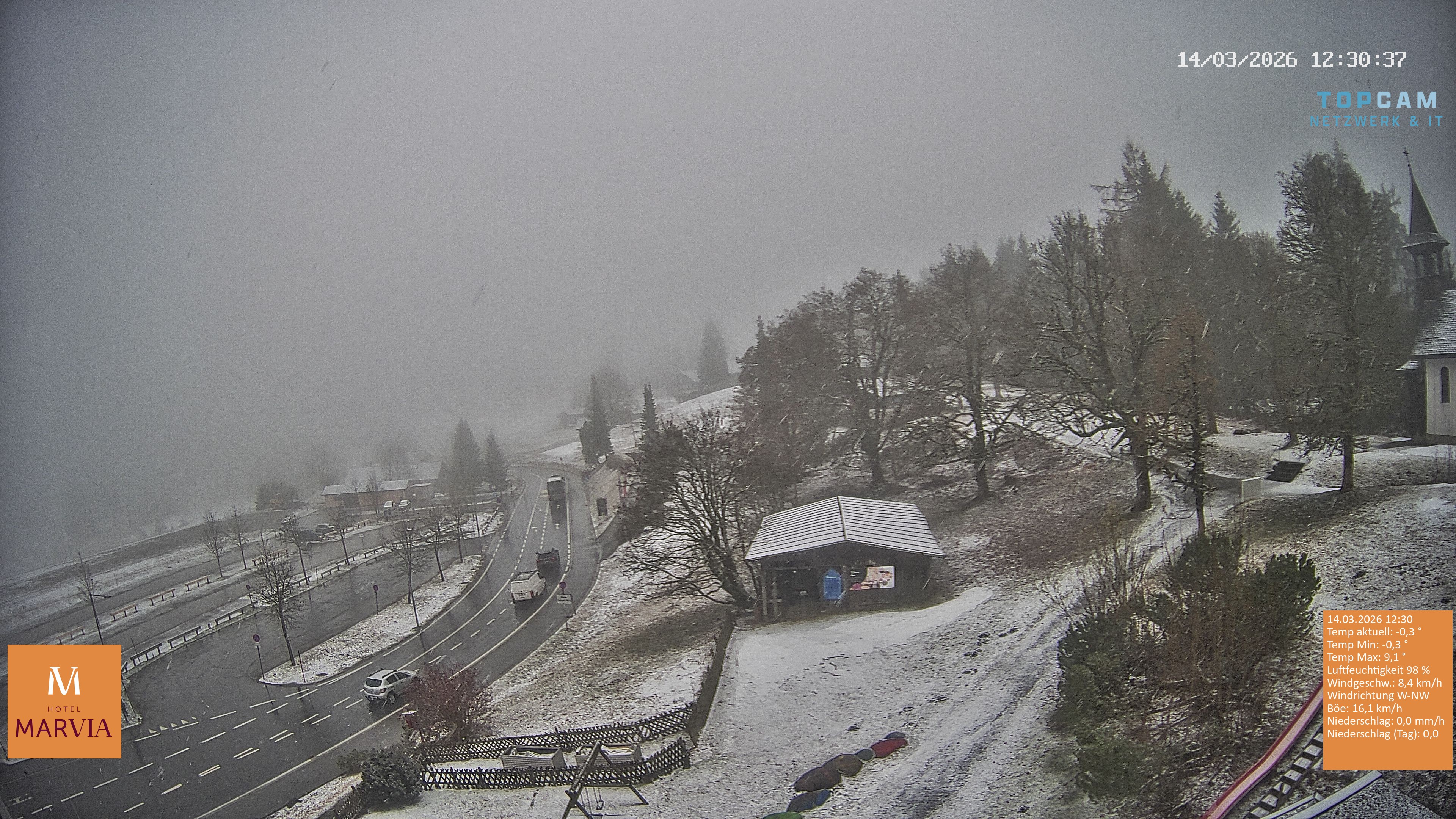 Archiv Foto Webcam Berghof Fetz in Bödele im Bregenzerwald