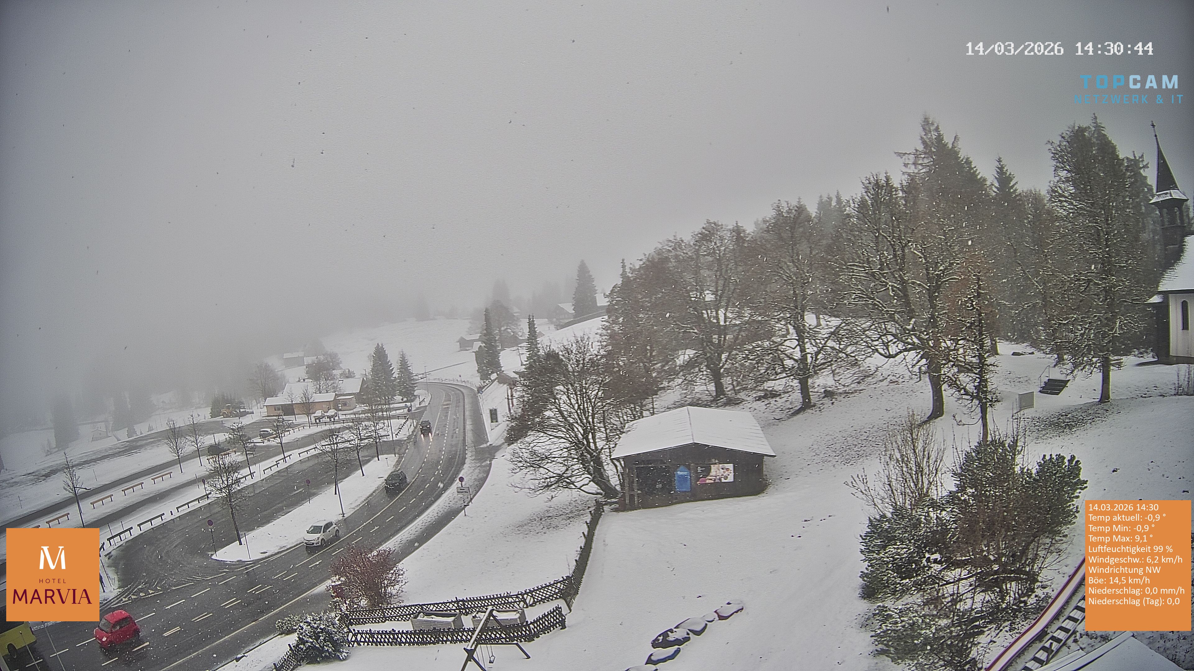 Archiv Foto Webcam Berghof Fetz in Bödele im Bregenzerwald
