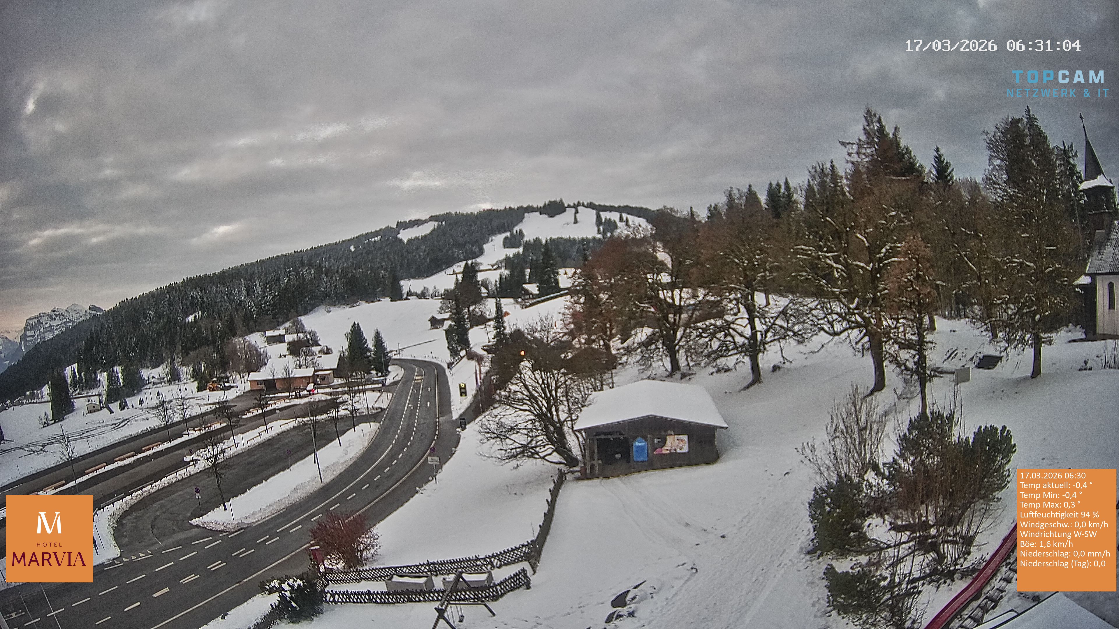 Archiv Foto Webcam Berghof Fetz in Bödele im Bregenzerwald