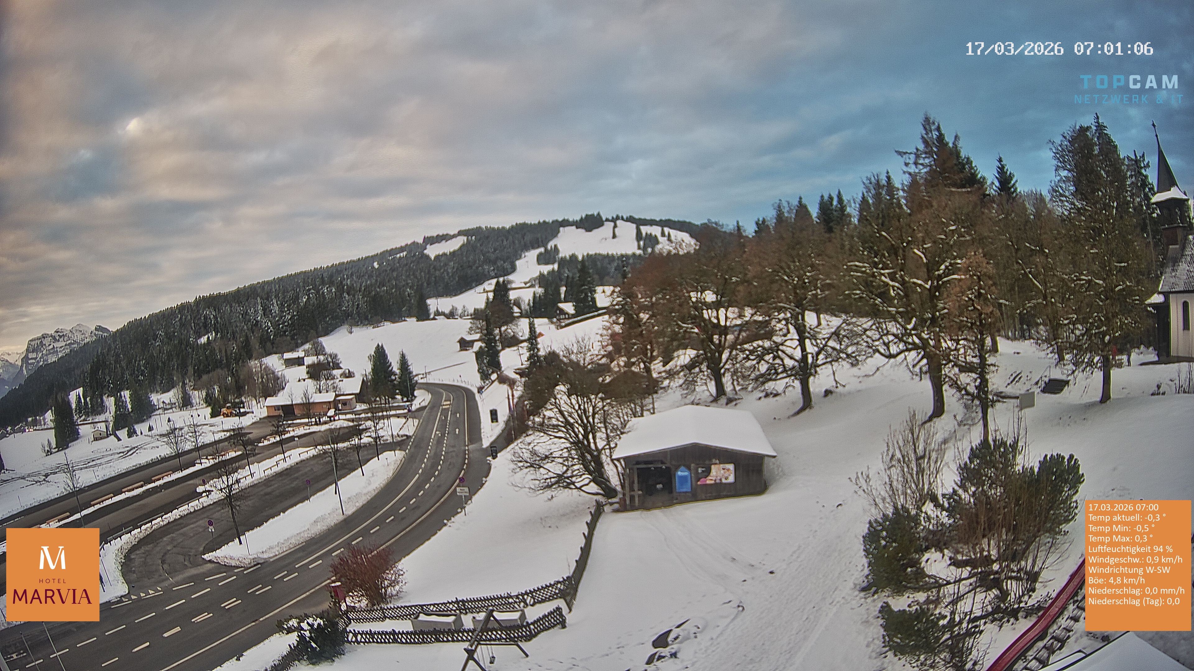 Archiv Foto Webcam Berghof Fetz in Bödele im Bregenzerwald