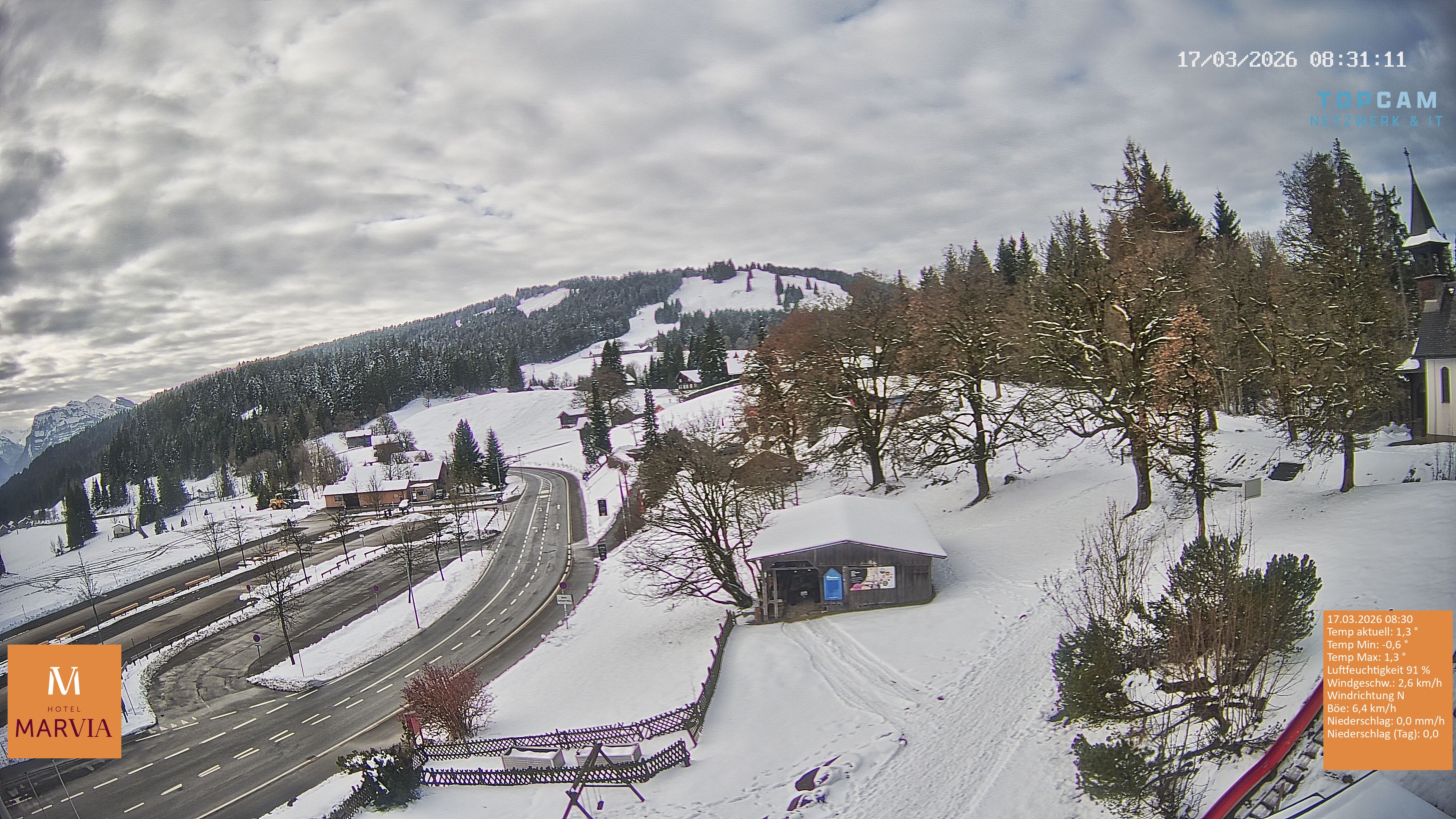 Archiv Foto Webcam Berghof Fetz in Bödele im Bregenzerwald