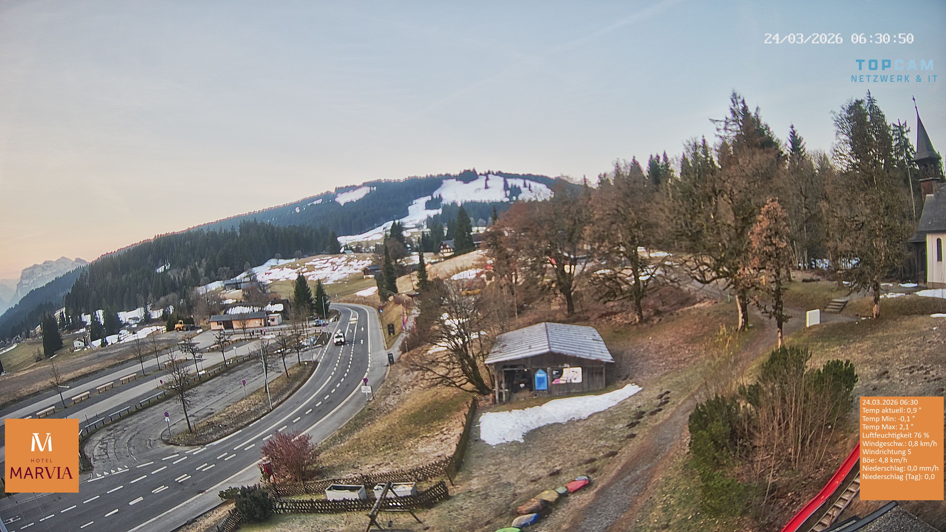 Archiv Foto Webcam Berghof Fetz in Bödele im Bregenzerwald