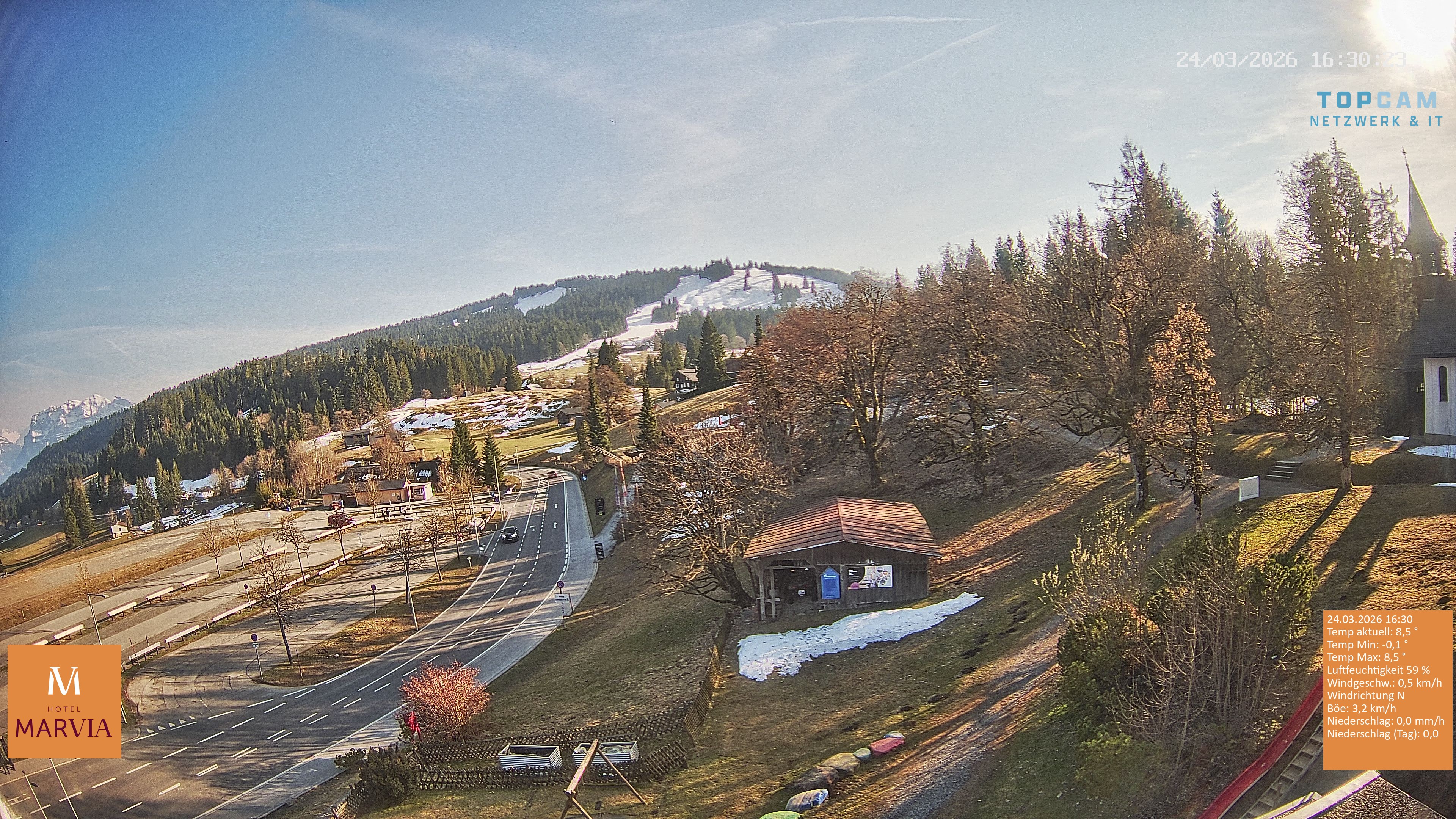 Archiv Foto Webcam Berghof Fetz in Bödele im Bregenzerwald