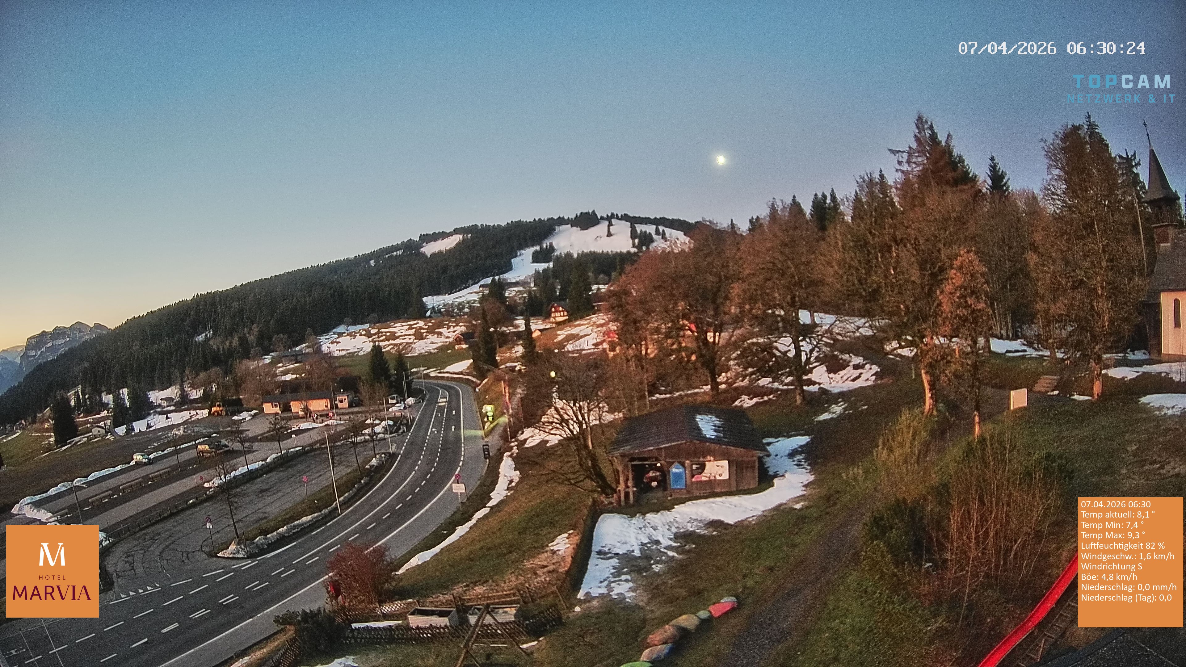 Archiv Foto Webcam Berghof Fetz in Bödele im Bregenzerwald