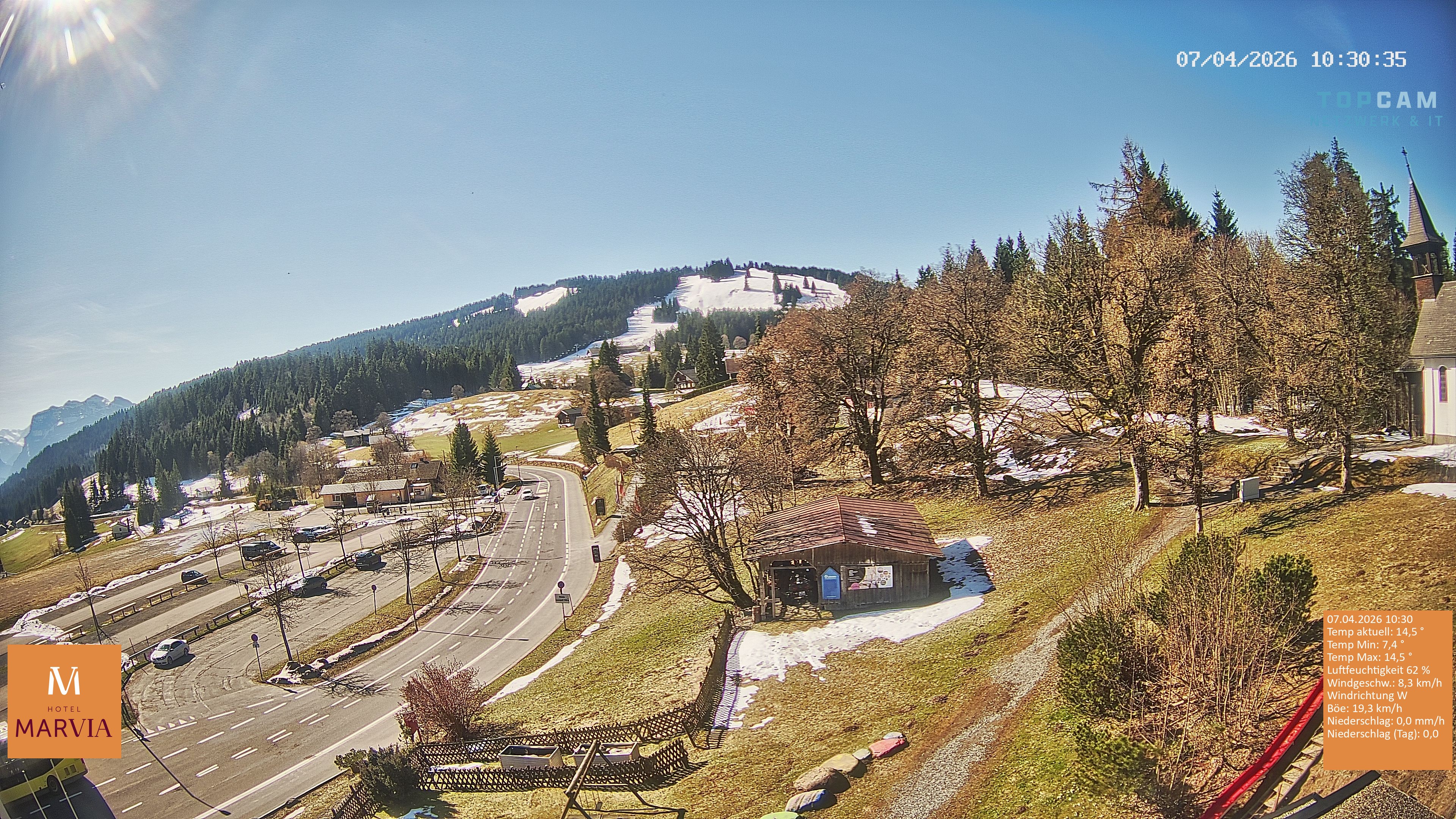 Archiv Foto Webcam Berghof Fetz in Bödele im Bregenzerwald