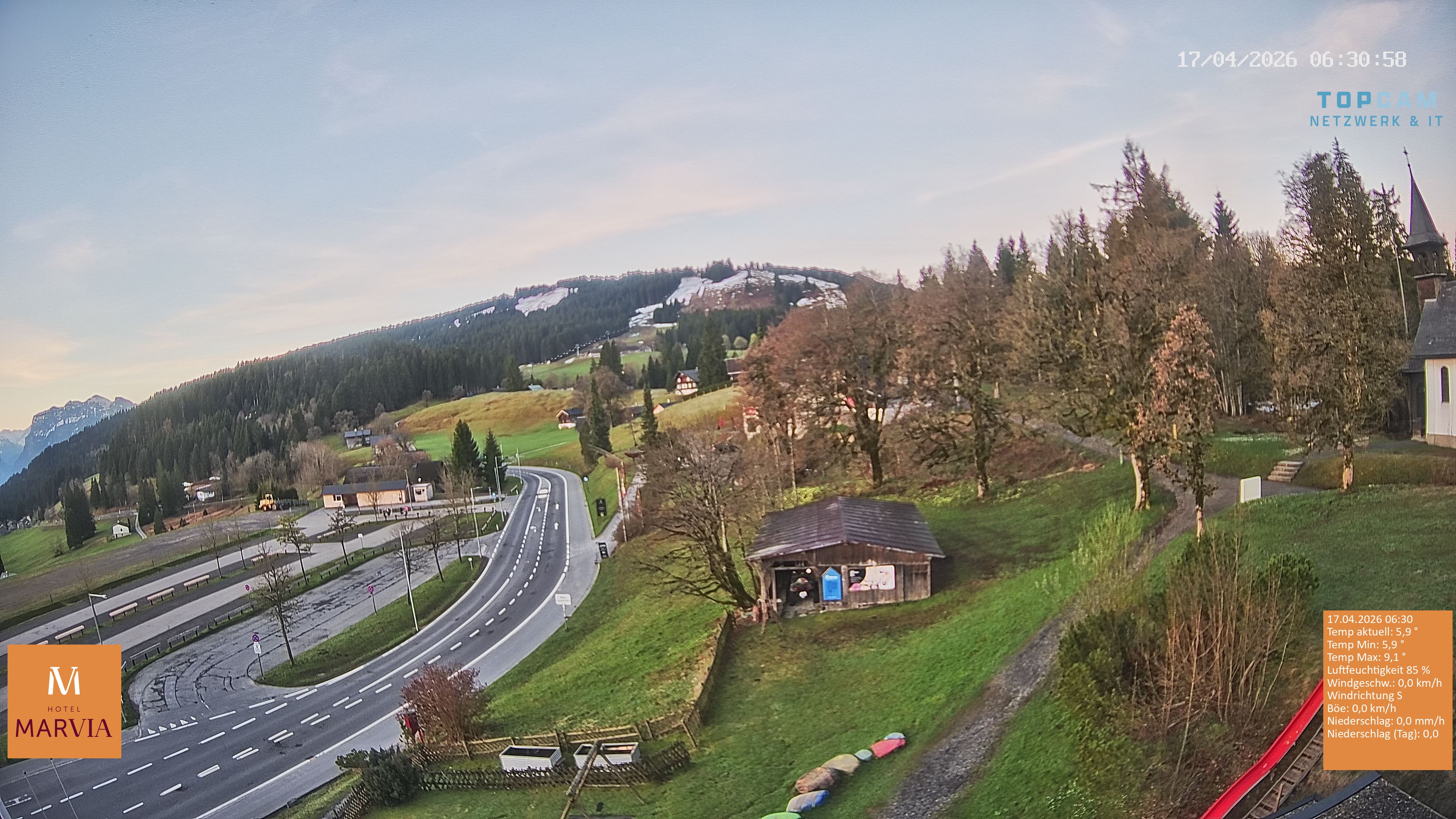 Archiv Foto Webcam Berghof Fetz in Bödele im Bregenzerwald
