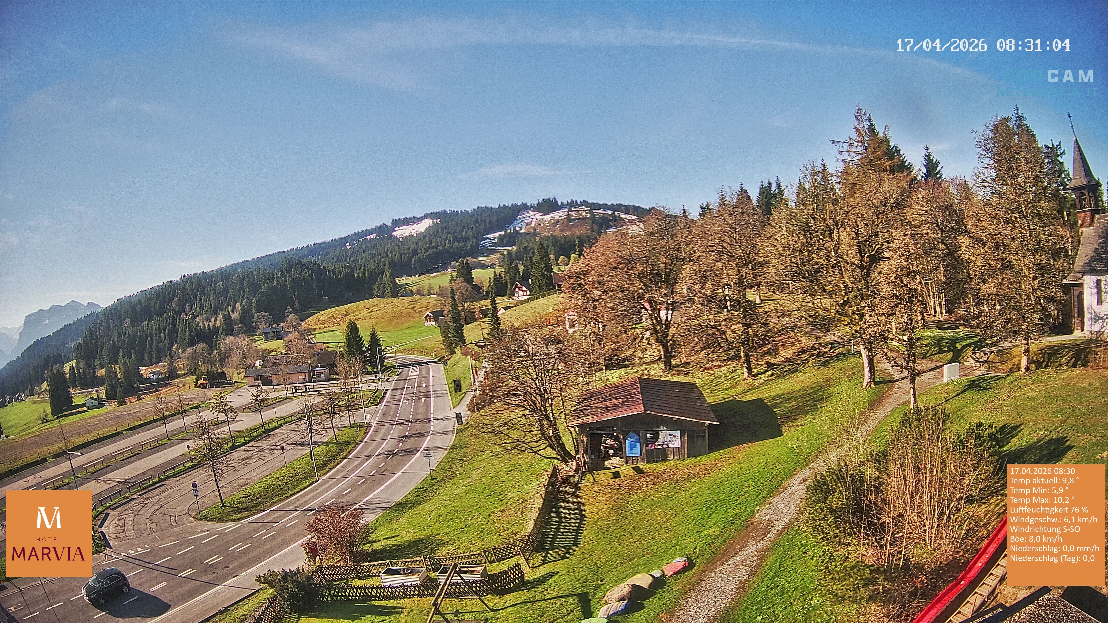 Archiv Foto Webcam Berghof Fetz in Bödele im Bregenzerwald
