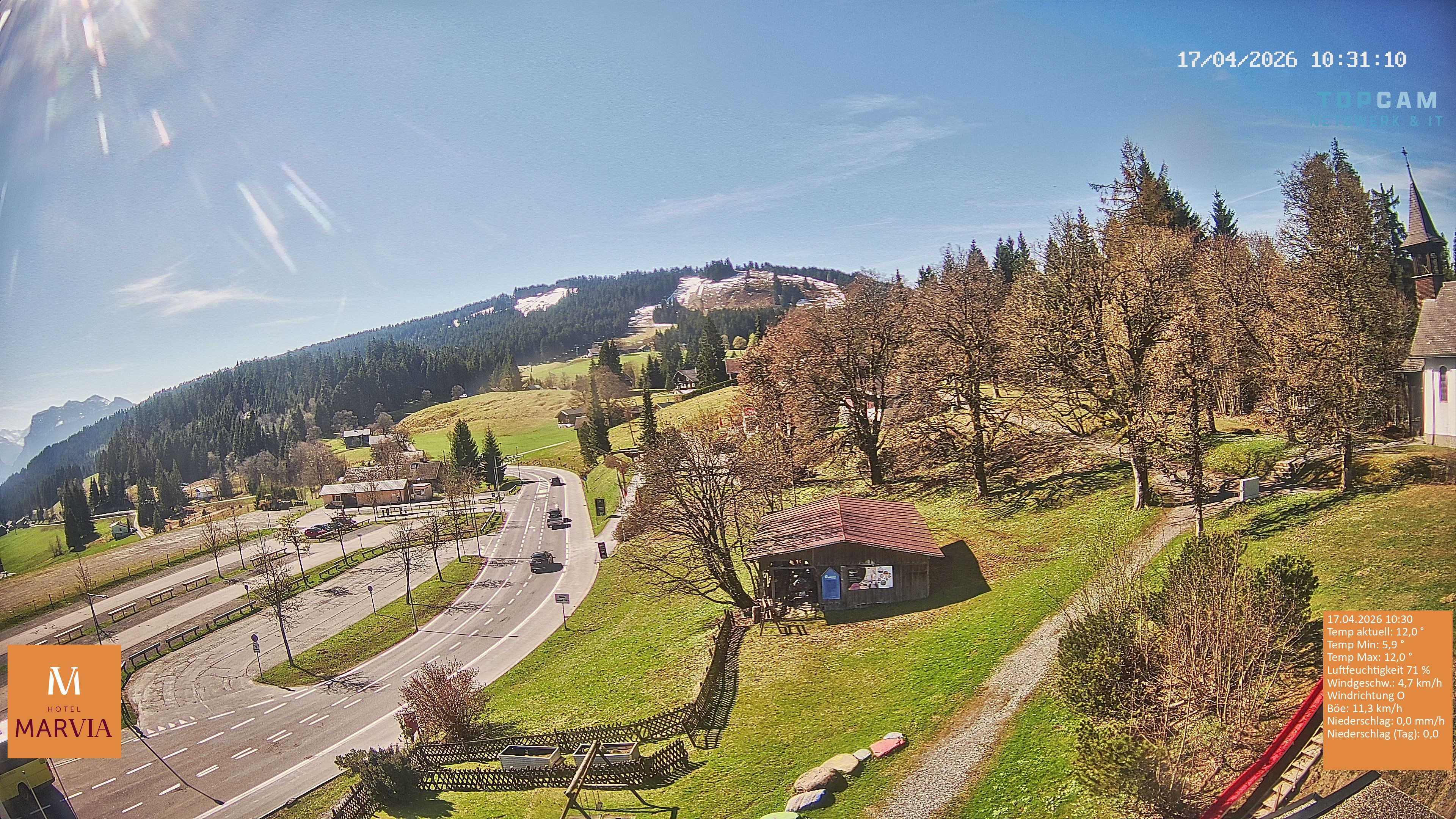 Archiv Foto Webcam Berghof Fetz in Bödele im Bregenzerwald