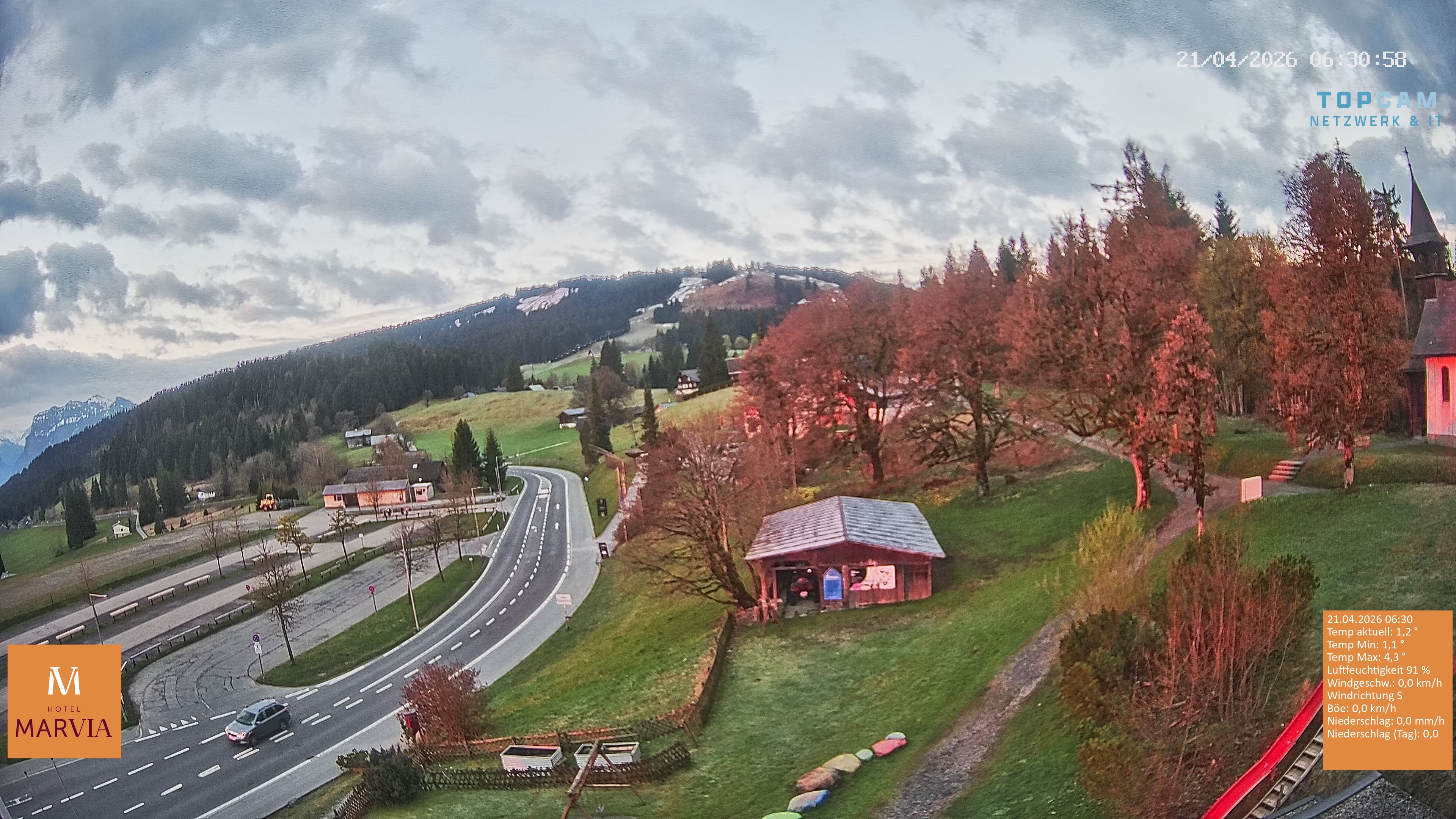 Archiv Foto Webcam Berghof Fetz in Bödele im Bregenzerwald
