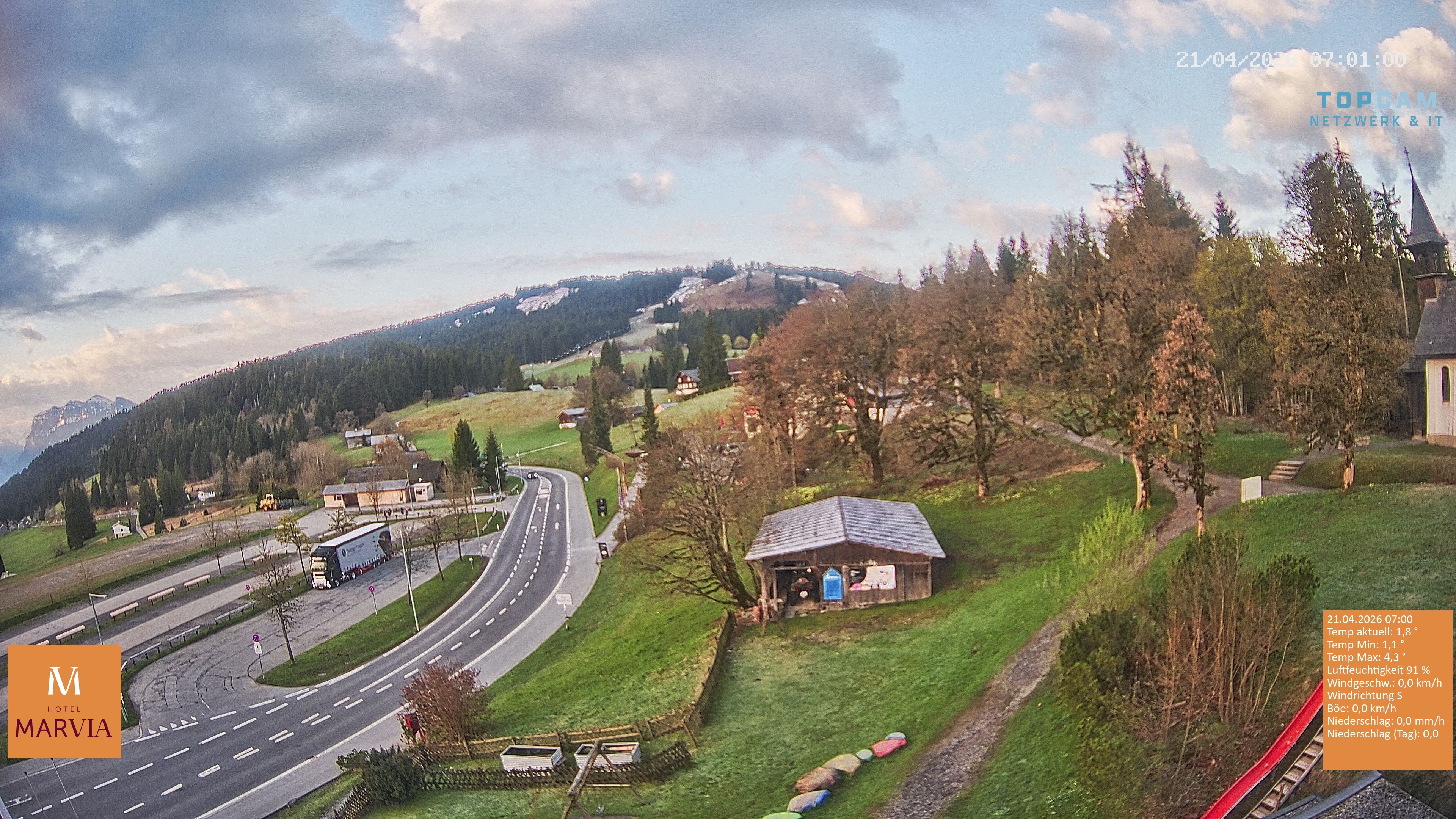 Archiv Foto Webcam Berghof Fetz in Bödele im Bregenzerwald