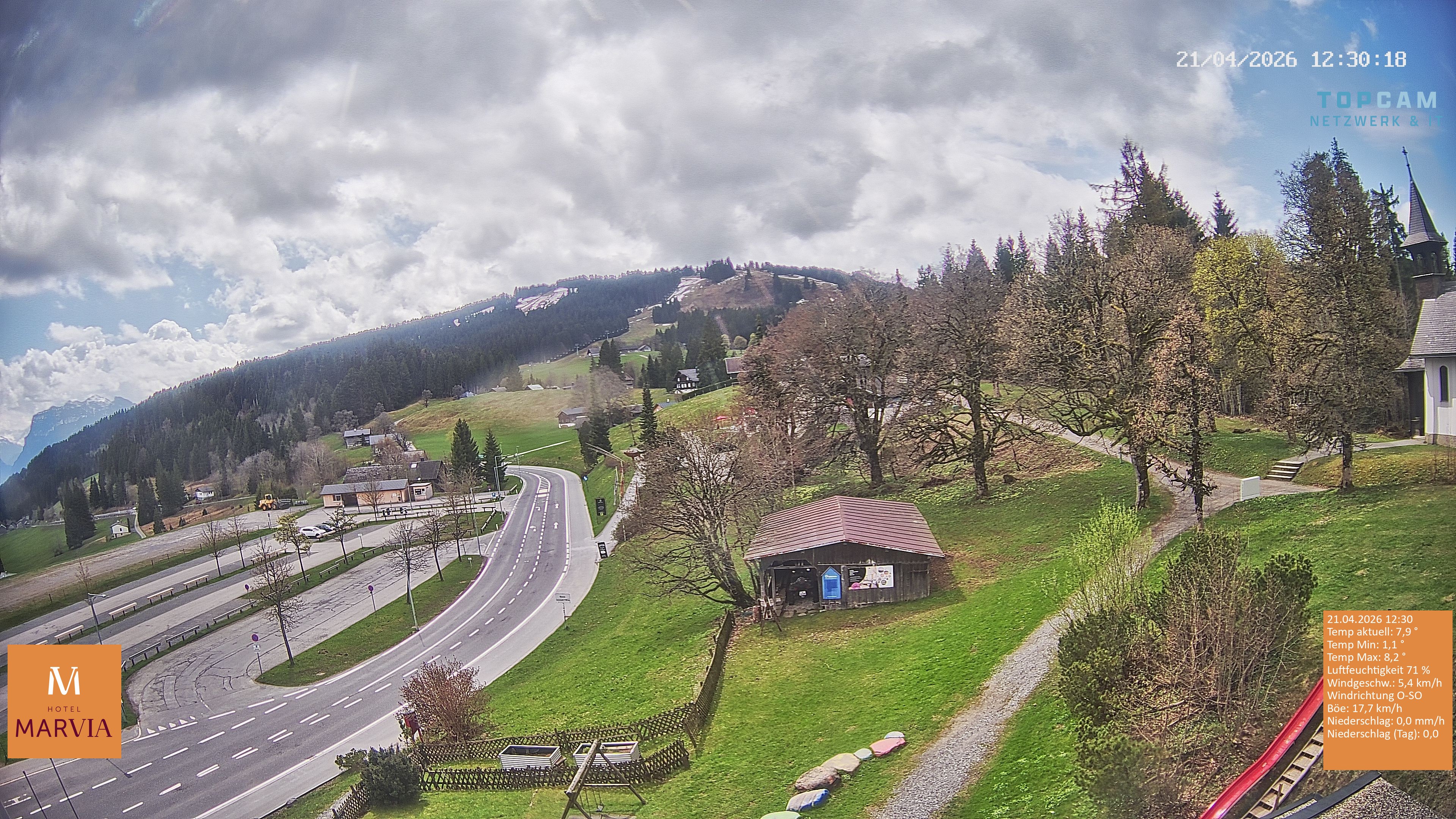 Archiv Foto Webcam Berghof Fetz in Bödele im Bregenzerwald