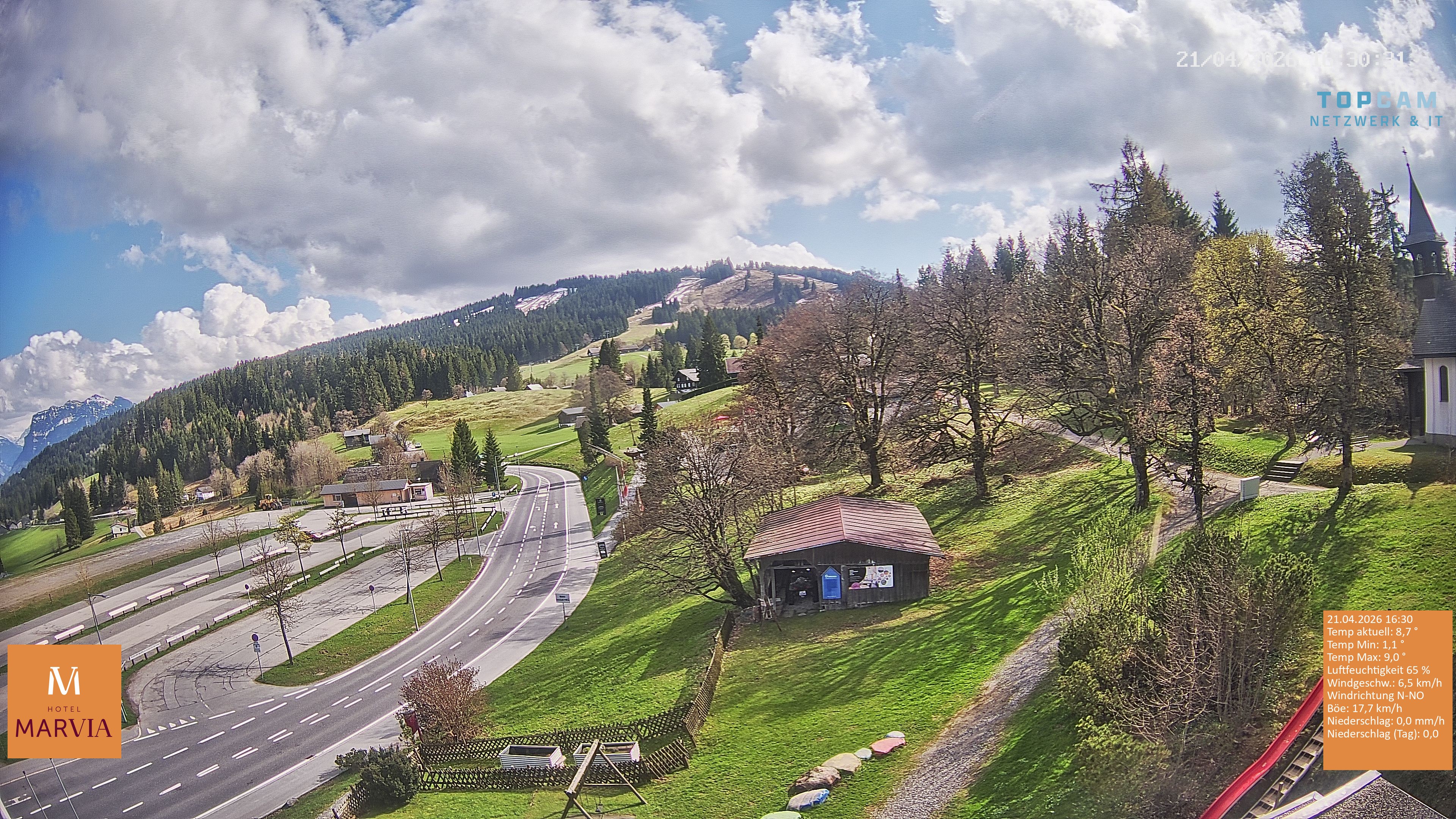 Archiv Foto Webcam Berghof Fetz in Bödele im Bregenzerwald
