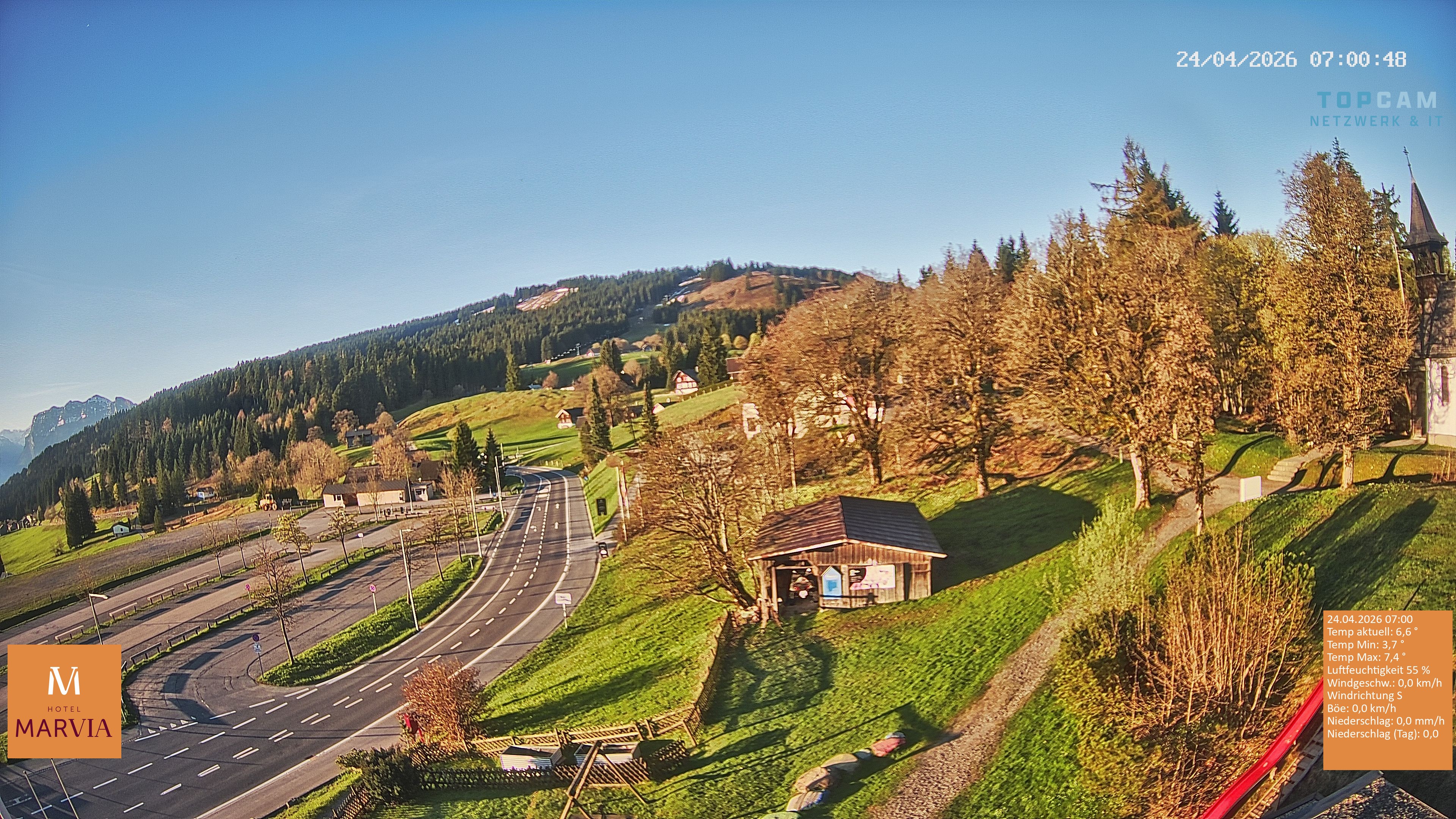 Archiv Foto Webcam Berghof Fetz in Bödele im Bregenzerwald