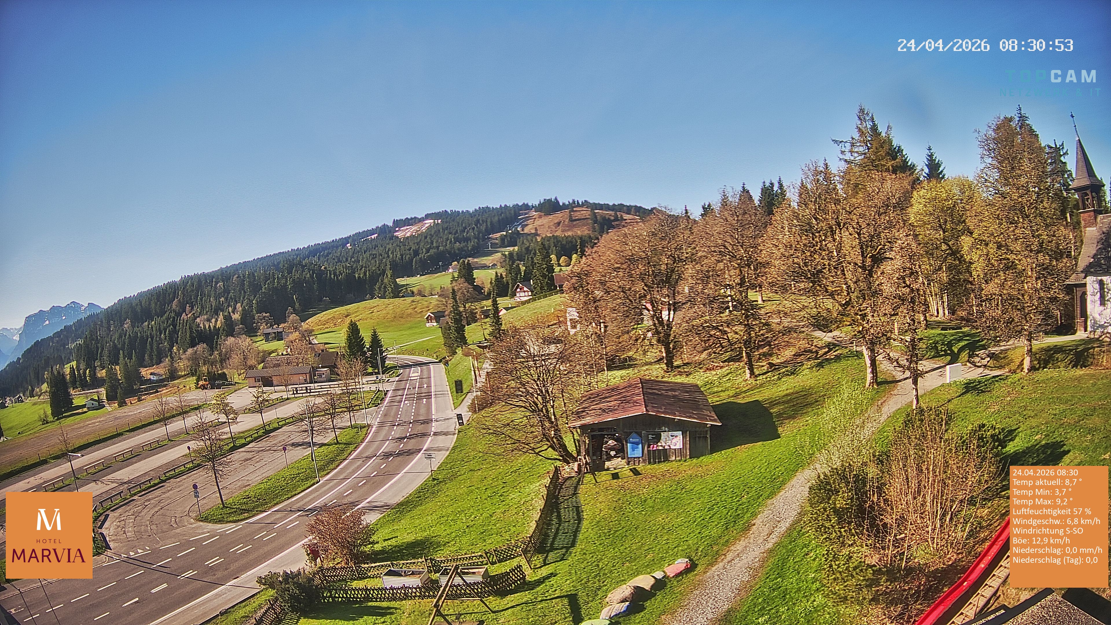 Archiv Foto Webcam Berghof Fetz in Bödele im Bregenzerwald