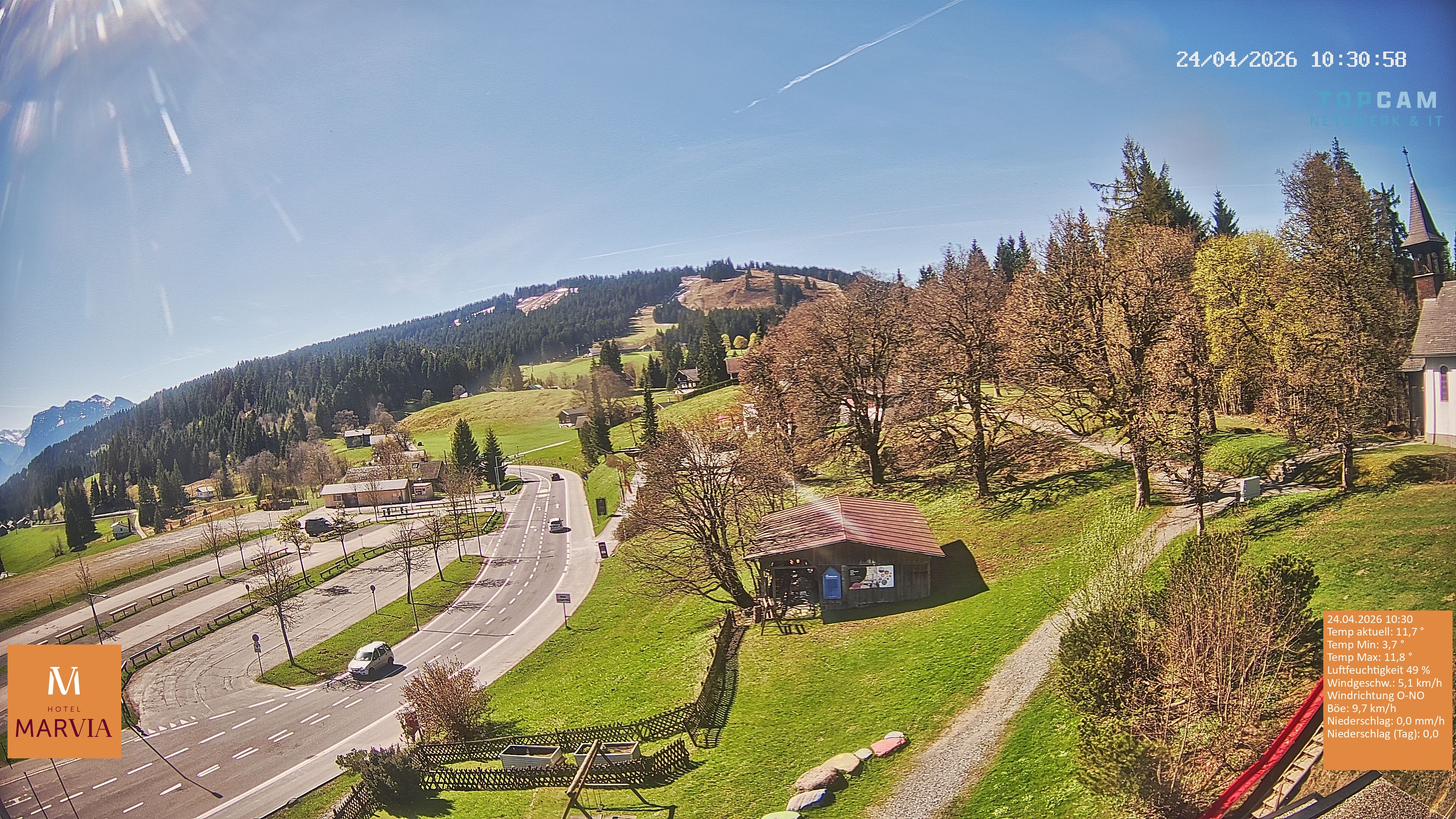 Archiv Foto Webcam Berghof Fetz in Bödele im Bregenzerwald