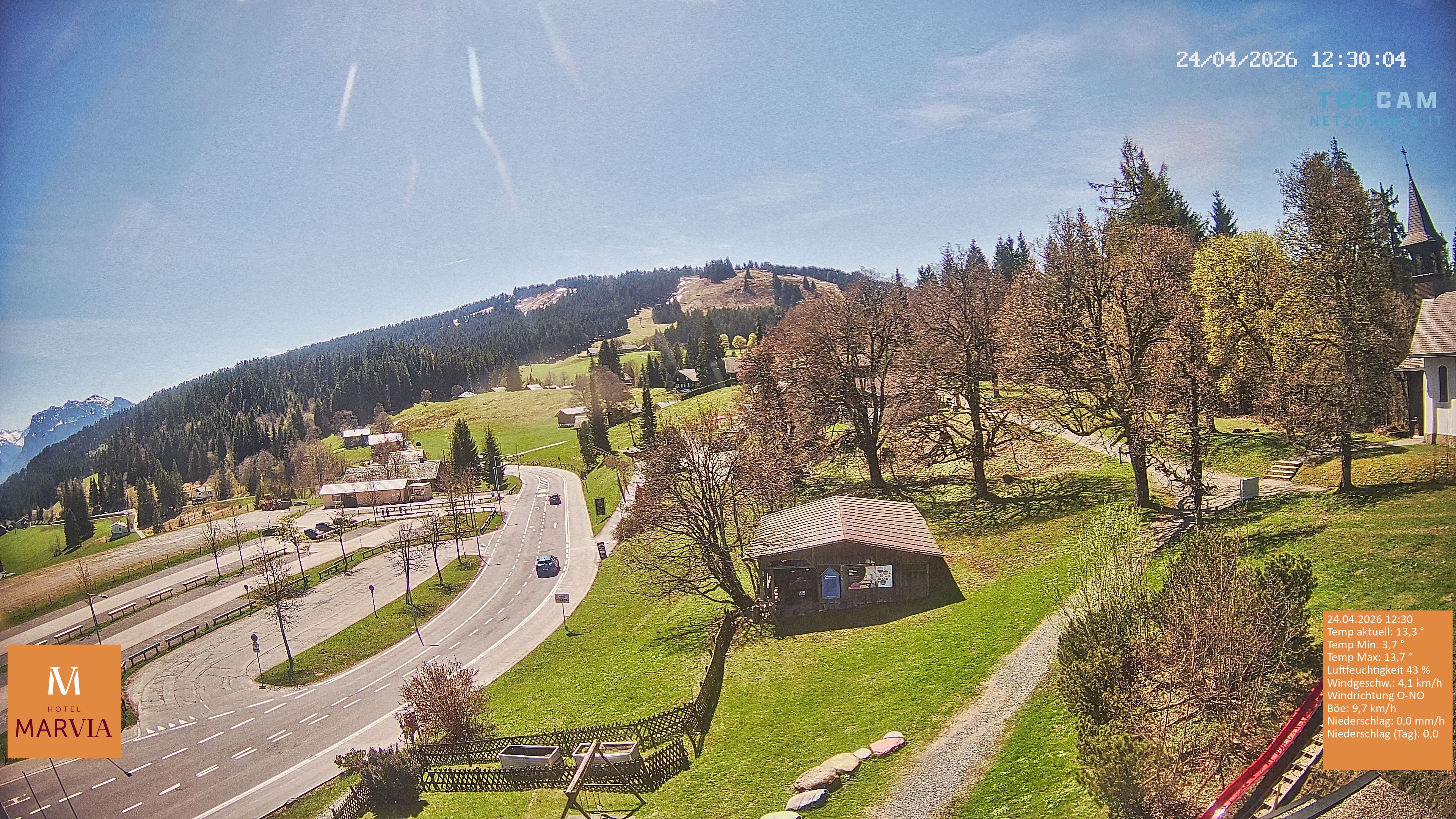 Archiv Foto Webcam Berghof Fetz in Bödele im Bregenzerwald