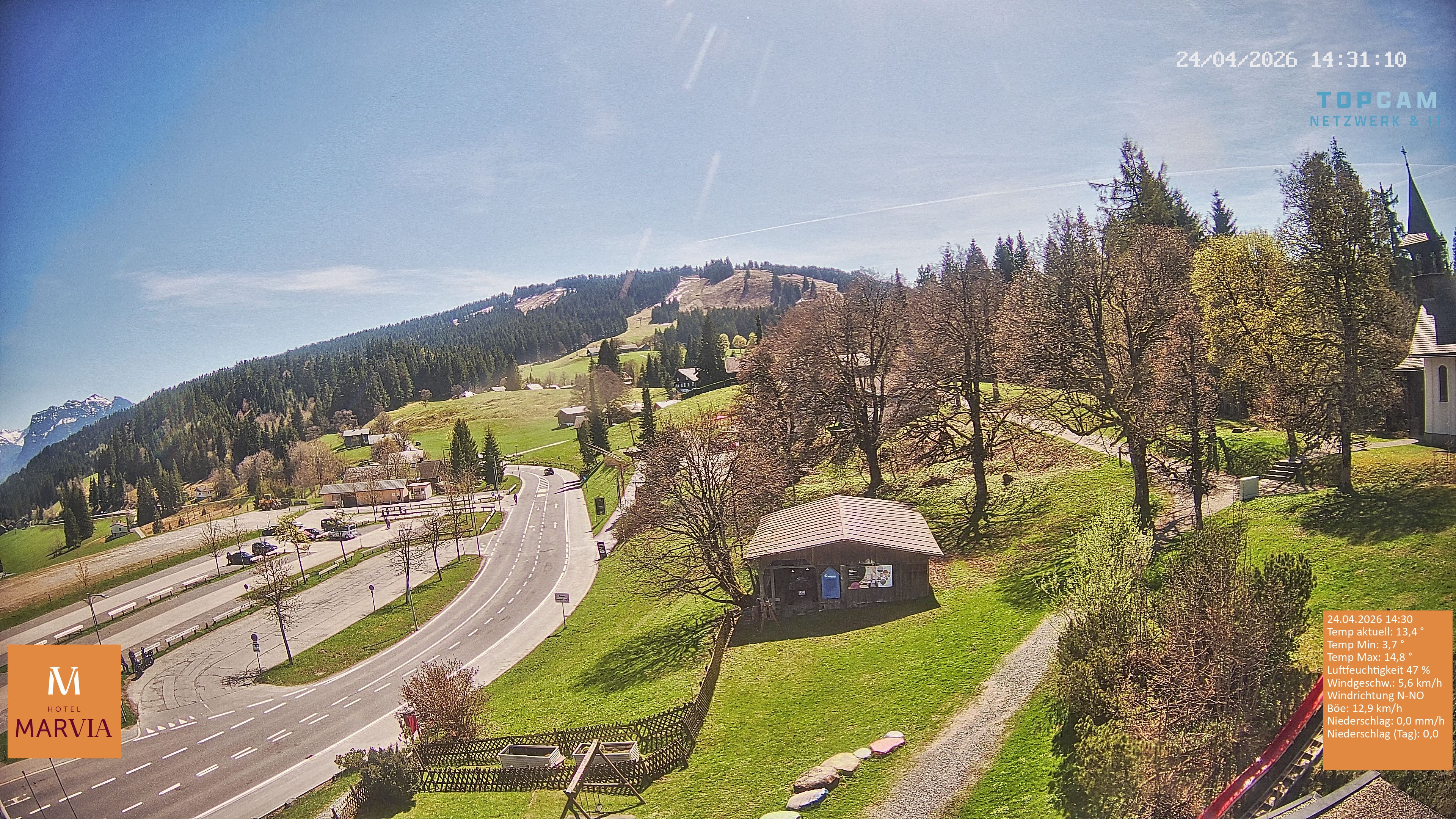 Archiv Foto Webcam Berghof Fetz in Bödele im Bregenzerwald