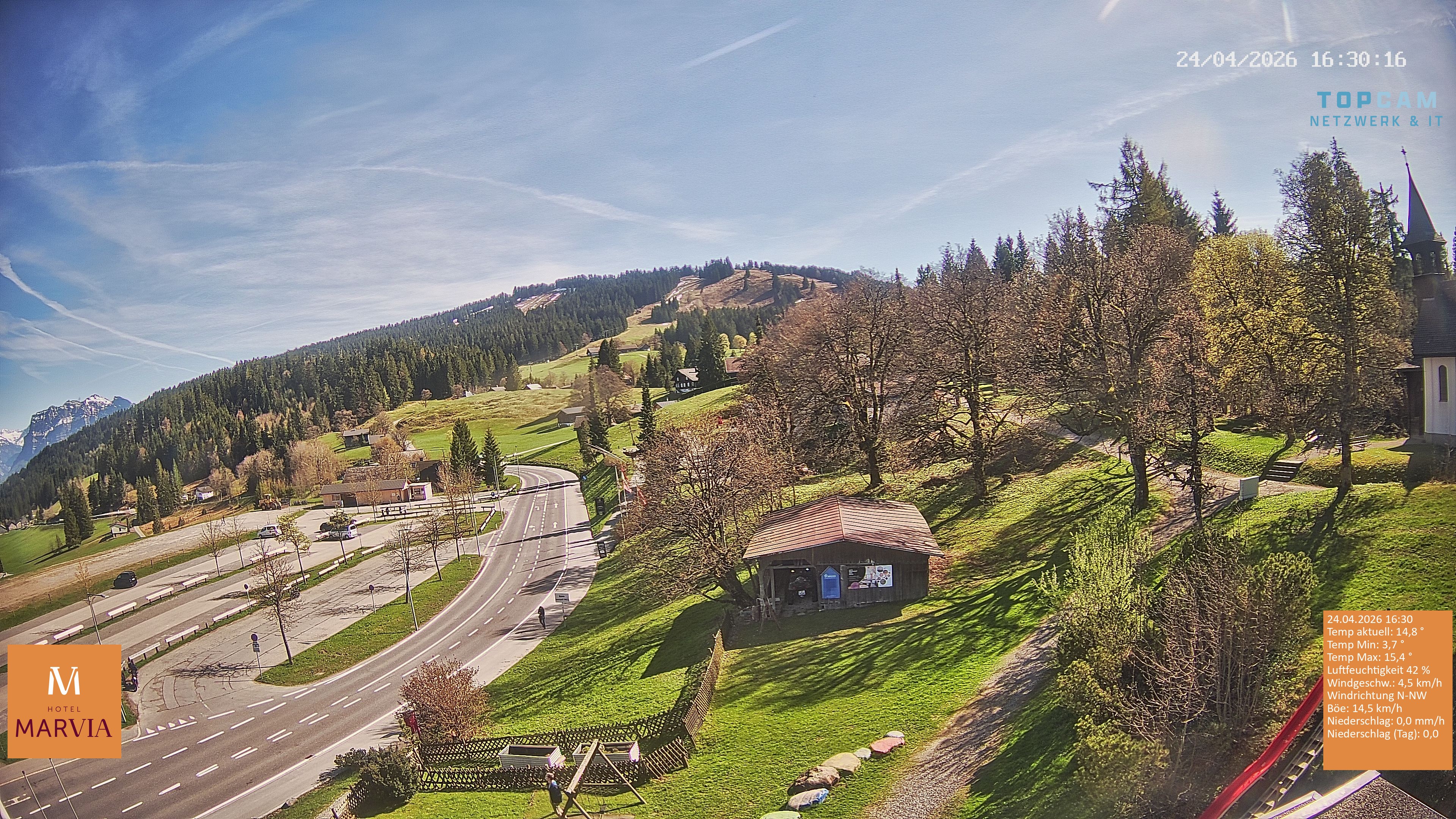 Archiv Foto Webcam Berghof Fetz in Bödele im Bregenzerwald