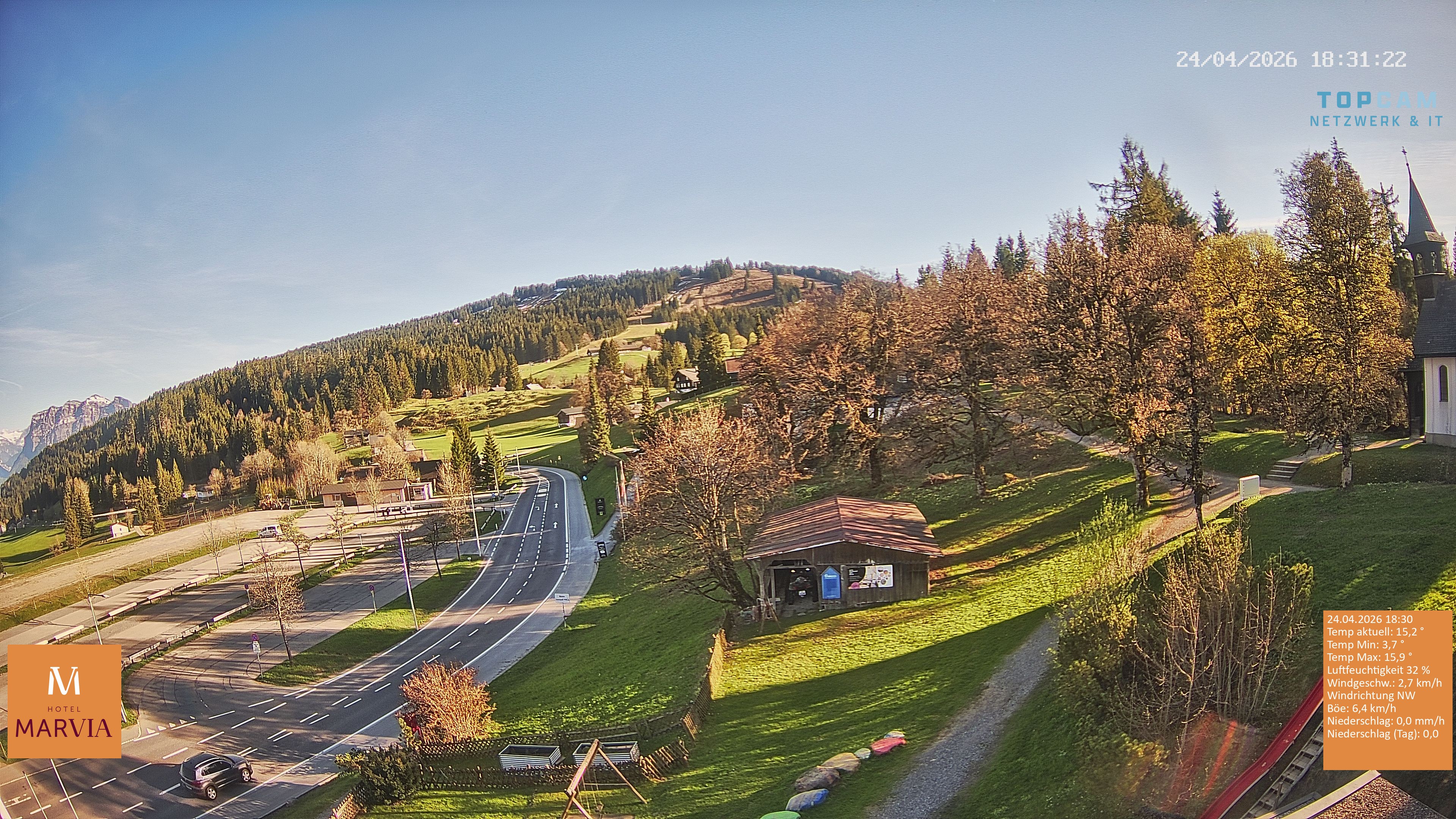 Archiv Foto Webcam Berghof Fetz in Bödele im Bregenzerwald