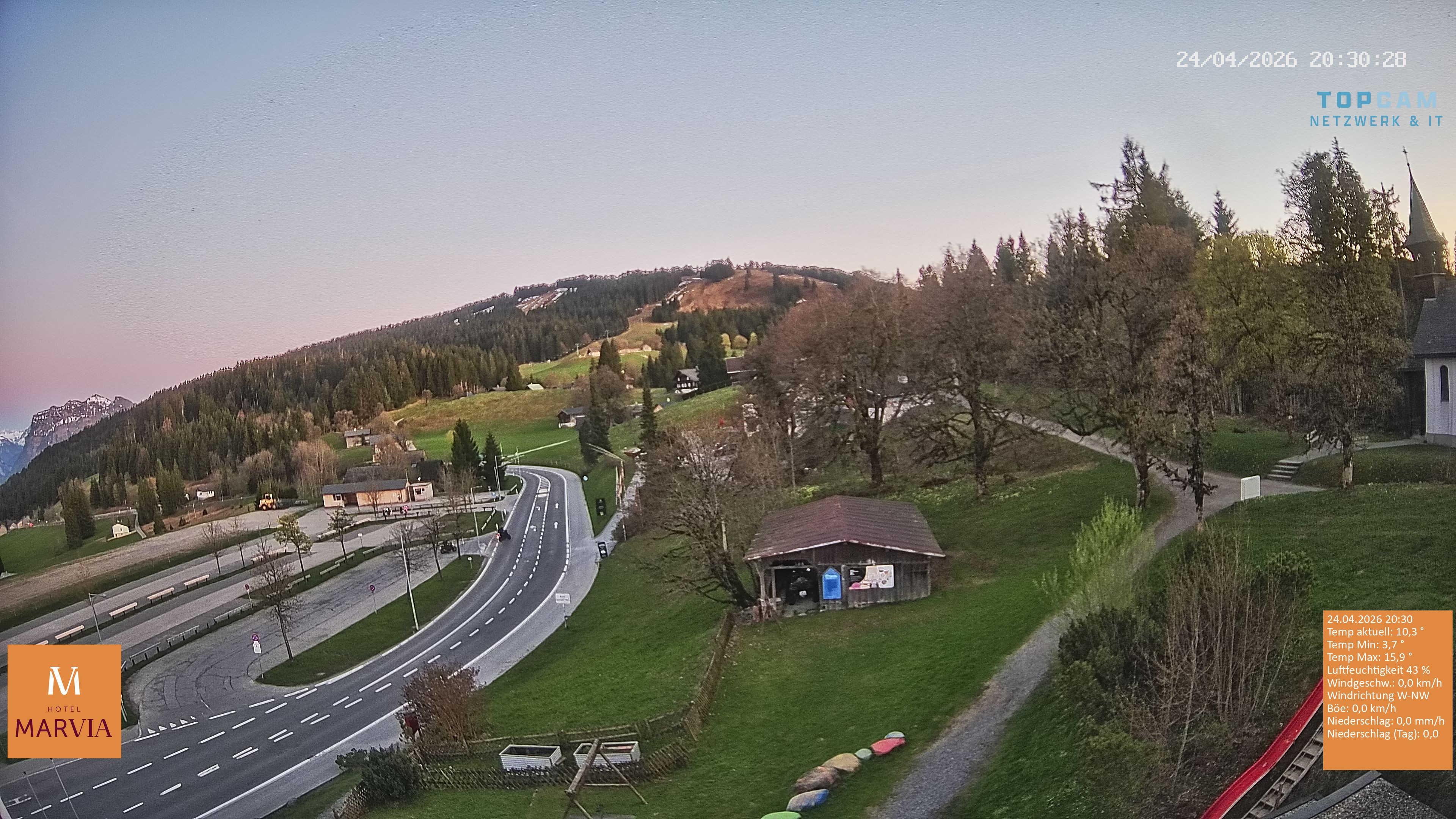 Archiv Foto Webcam Berghof Fetz in Bödele im Bregenzerwald