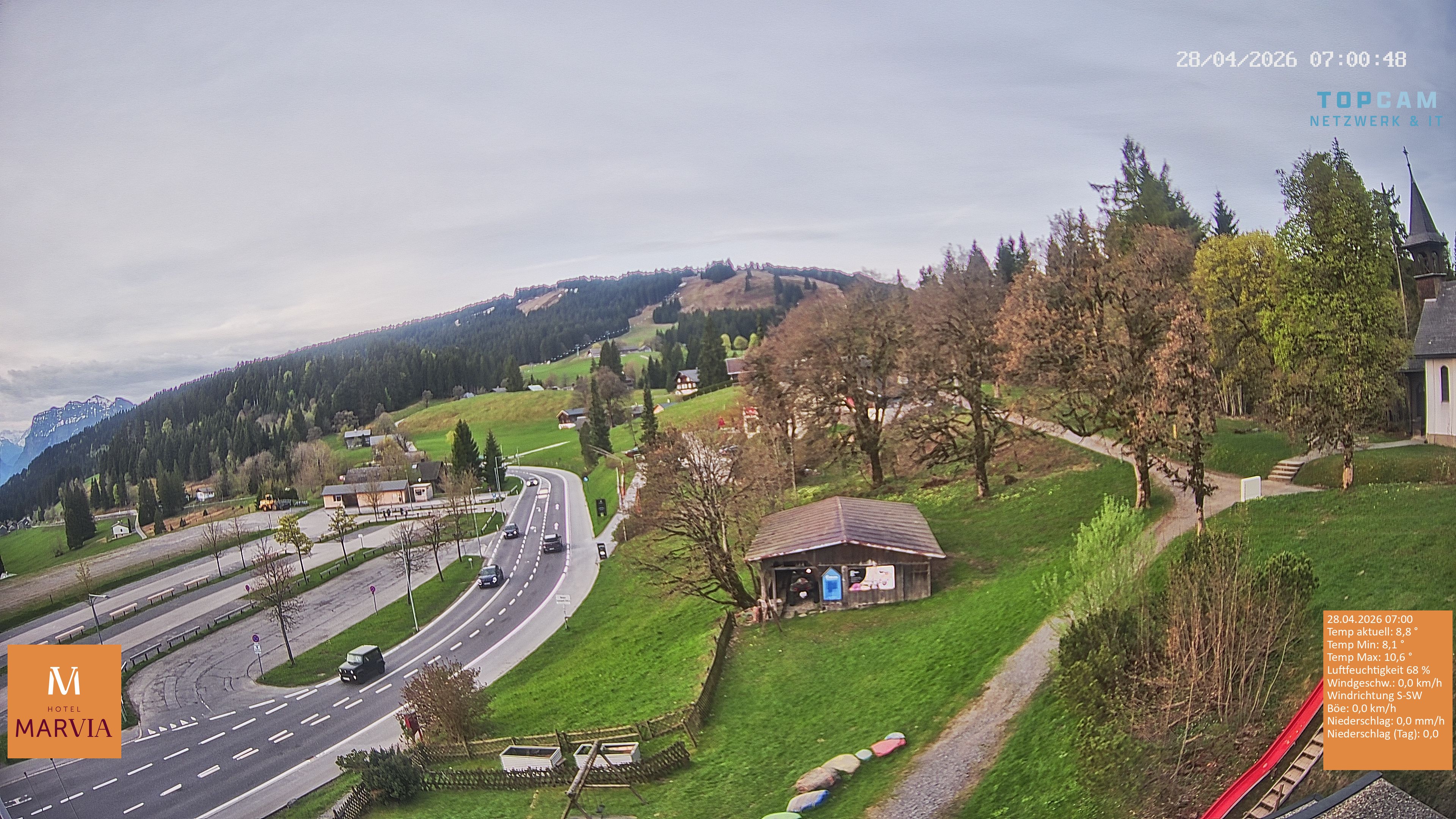 Archiv Foto Webcam Berghof Fetz in Bödele im Bregenzerwald